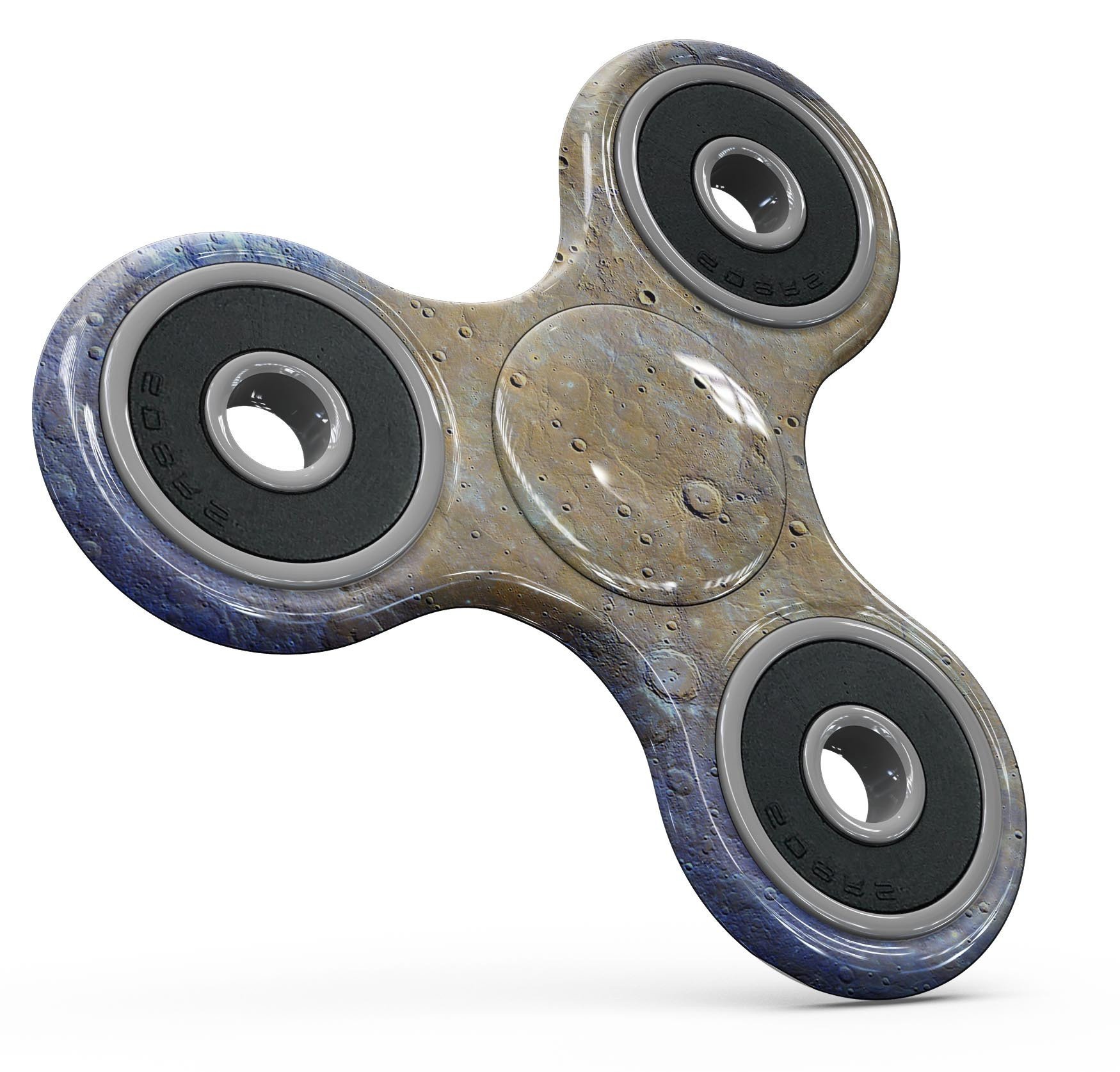 Grungy Watercolor Boiling Surface Full-Body Fidget Spinner Skin-Kit showcasing vibrant colors and unique design.