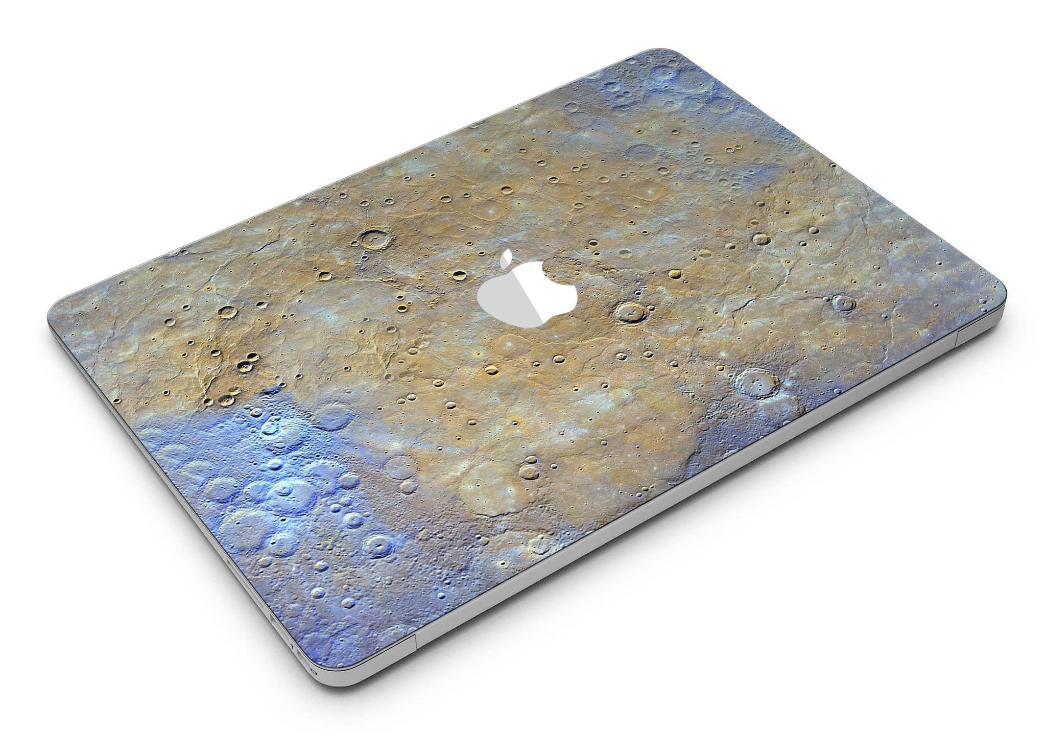 Grungy Watercolor Boiling Surface MacBook Air Skin Kit showcasing vibrant colors and artistic design.