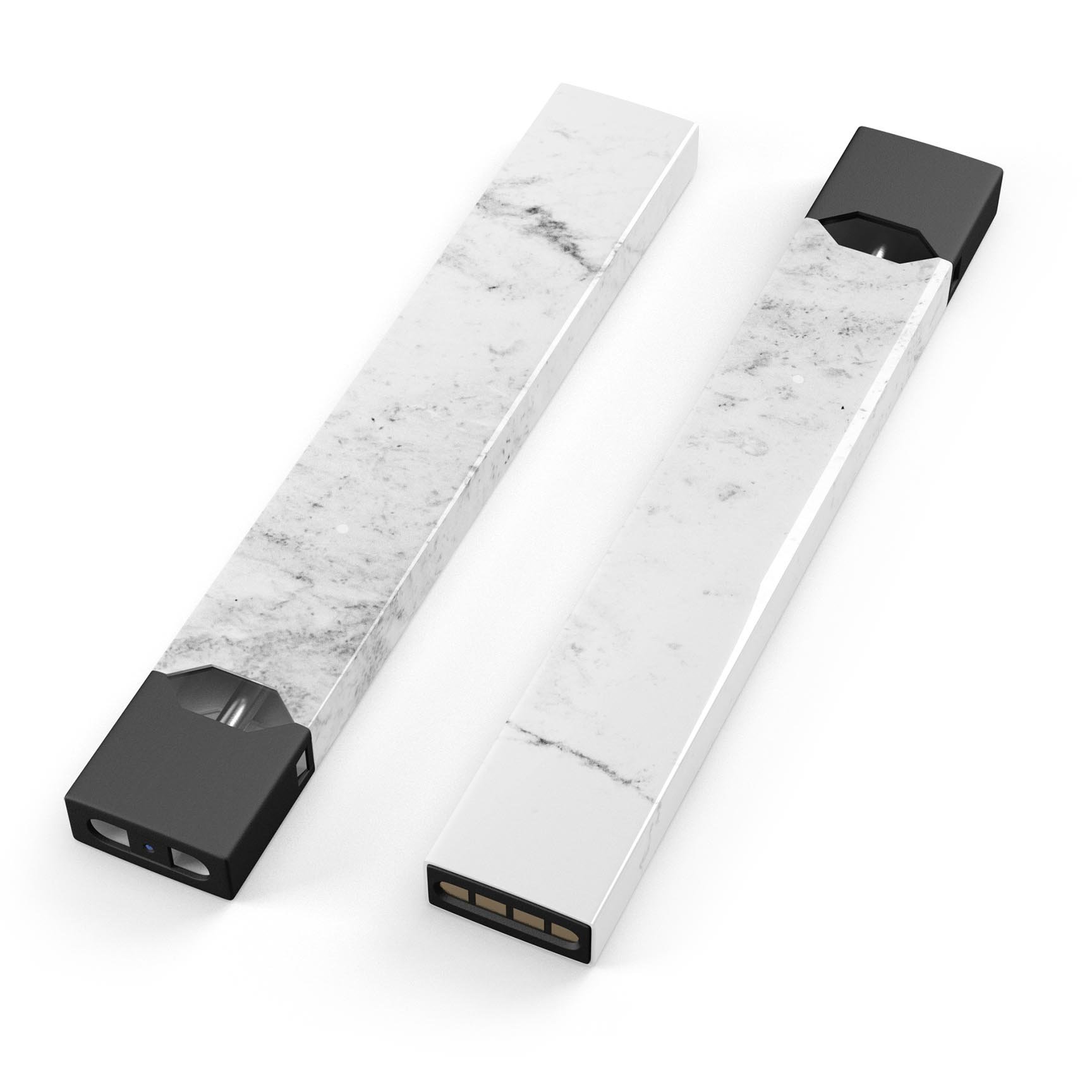 Grungy White Marble decal skin wrap for JUUL vaping device, showcasing its stylish design and protective features.