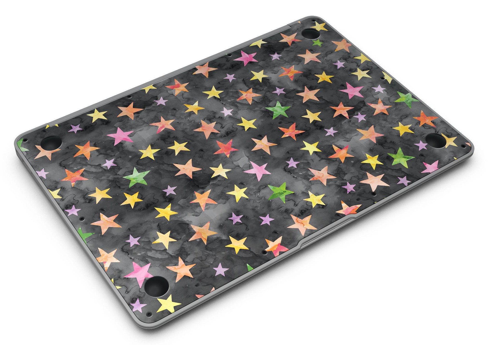 Halloween Color Stars MacBook Air Skin Kit featuring vibrant colors and a festive design, perfect for personalizing your device.