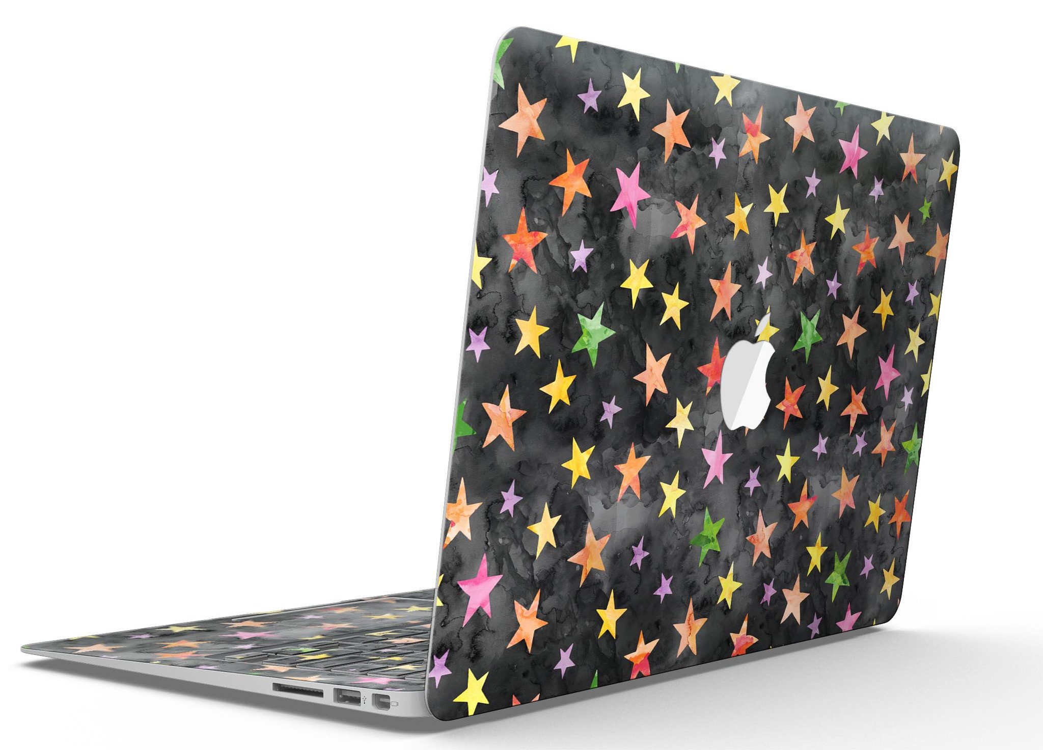 Halloween Color Stars MacBook Air Skin Kit featuring vibrant colors and a festive design, perfect for personalizing your device.