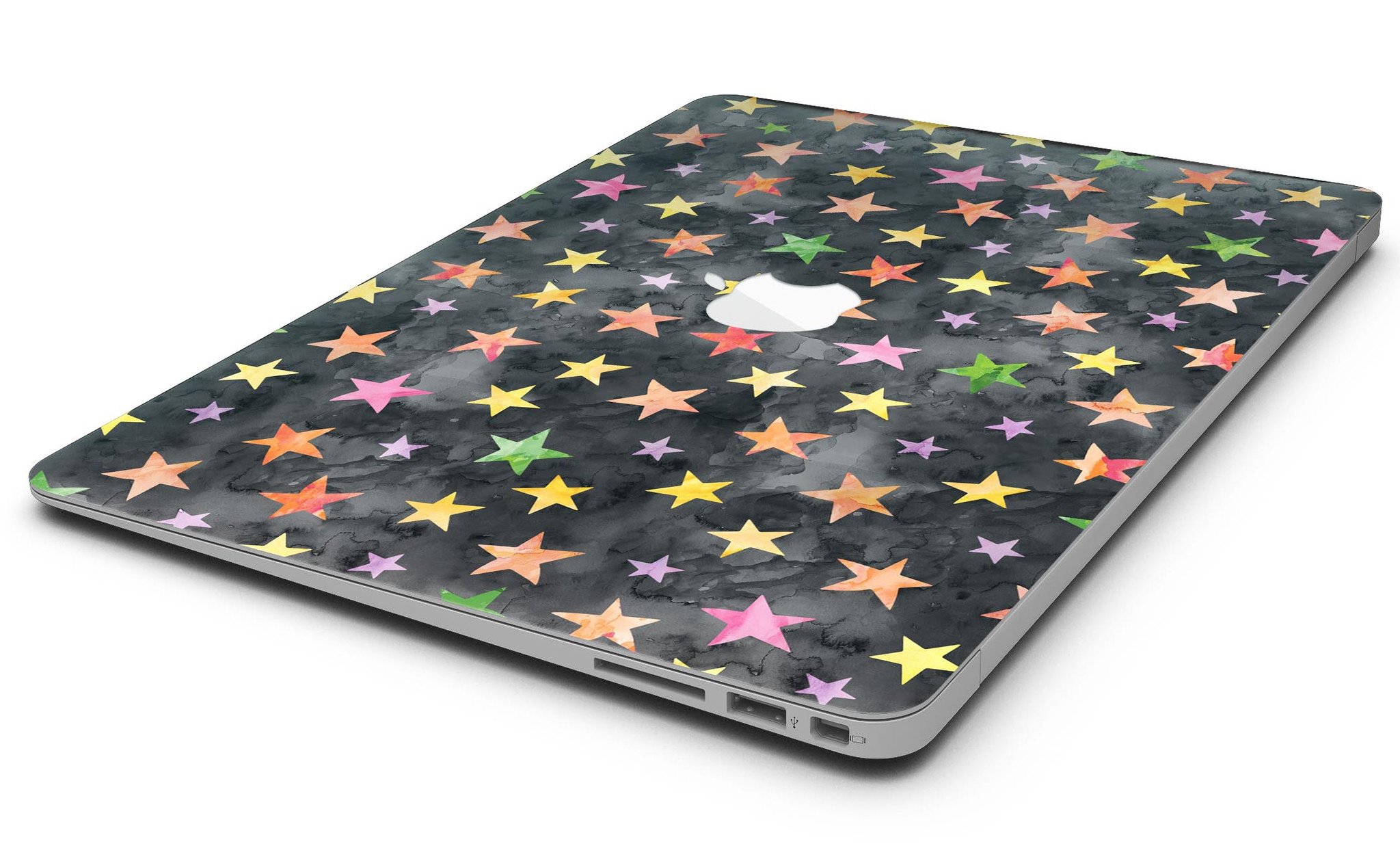 Halloween Color Stars MacBook Air Skin Kit featuring vibrant colors and a festive design, perfect for personalizing your device.