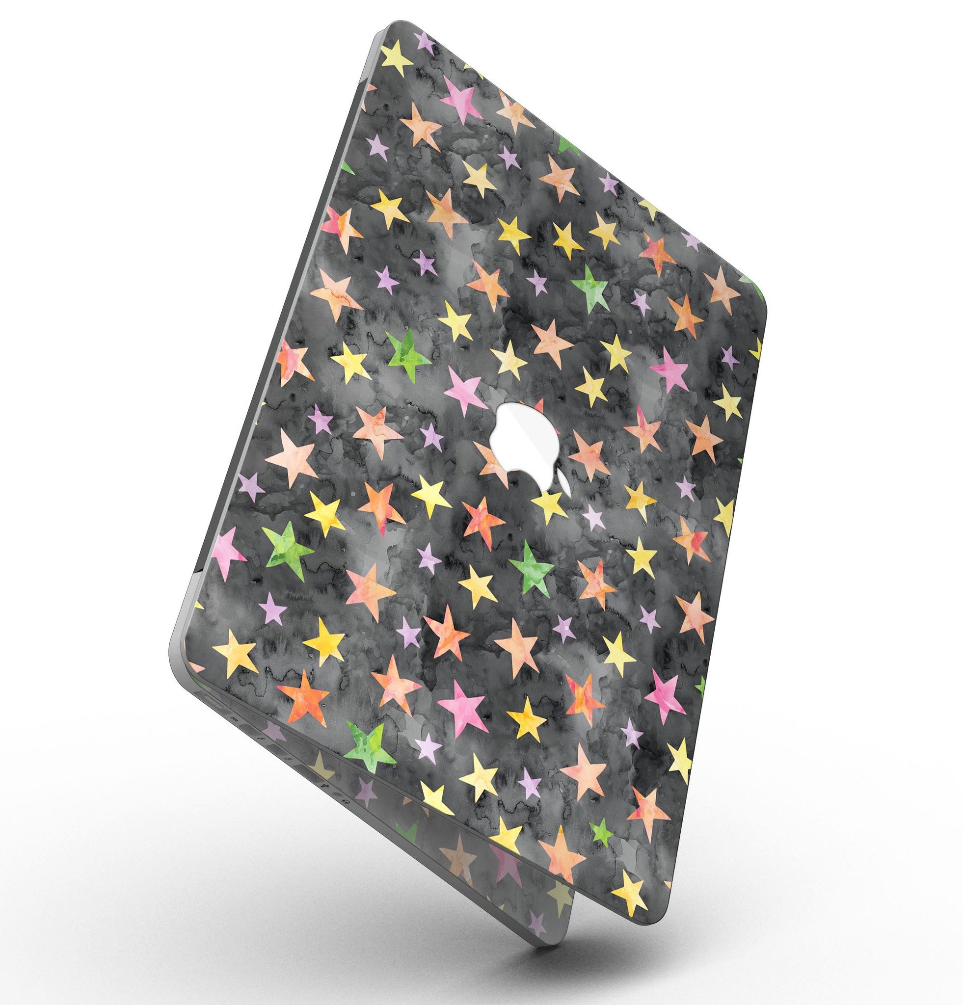 Halloween Color Stars skin for MacBook Pro with Retina Display, showcasing vibrant colors and festive design.