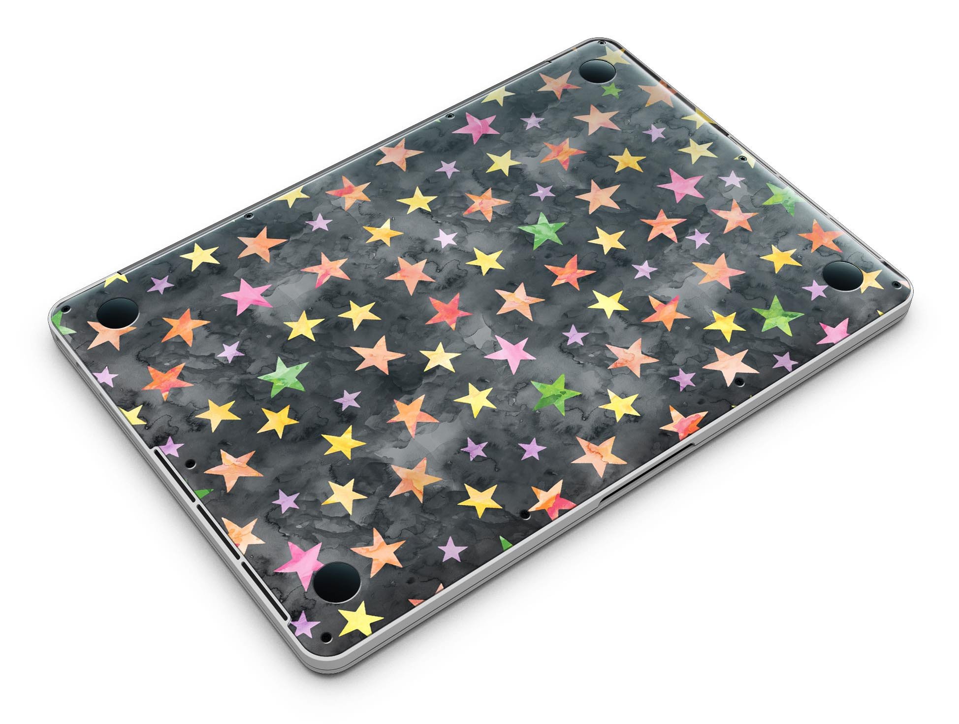 Halloween Color Stars skin for MacBook Pro with Retina Display, showcasing vibrant colors and festive design.