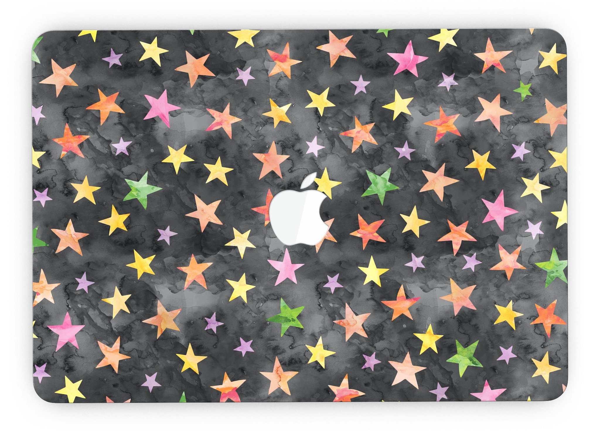 Halloween Color Stars skin for MacBook Pro with Retina Display, showcasing vibrant colors and festive design.