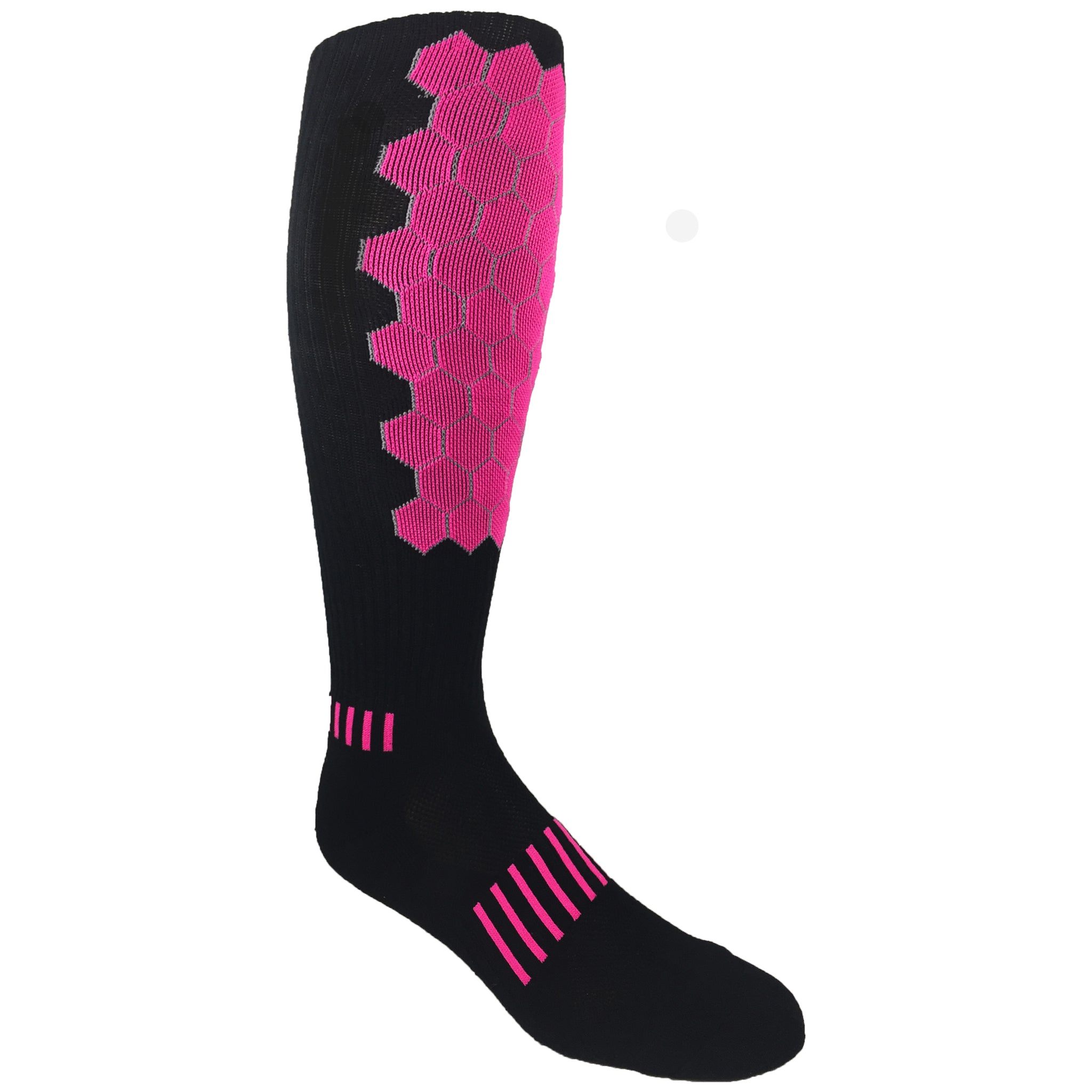 Helix Deadlift Socks featuring a padded hexagonal design, available in multiple colors, ideal for various sports and activities.