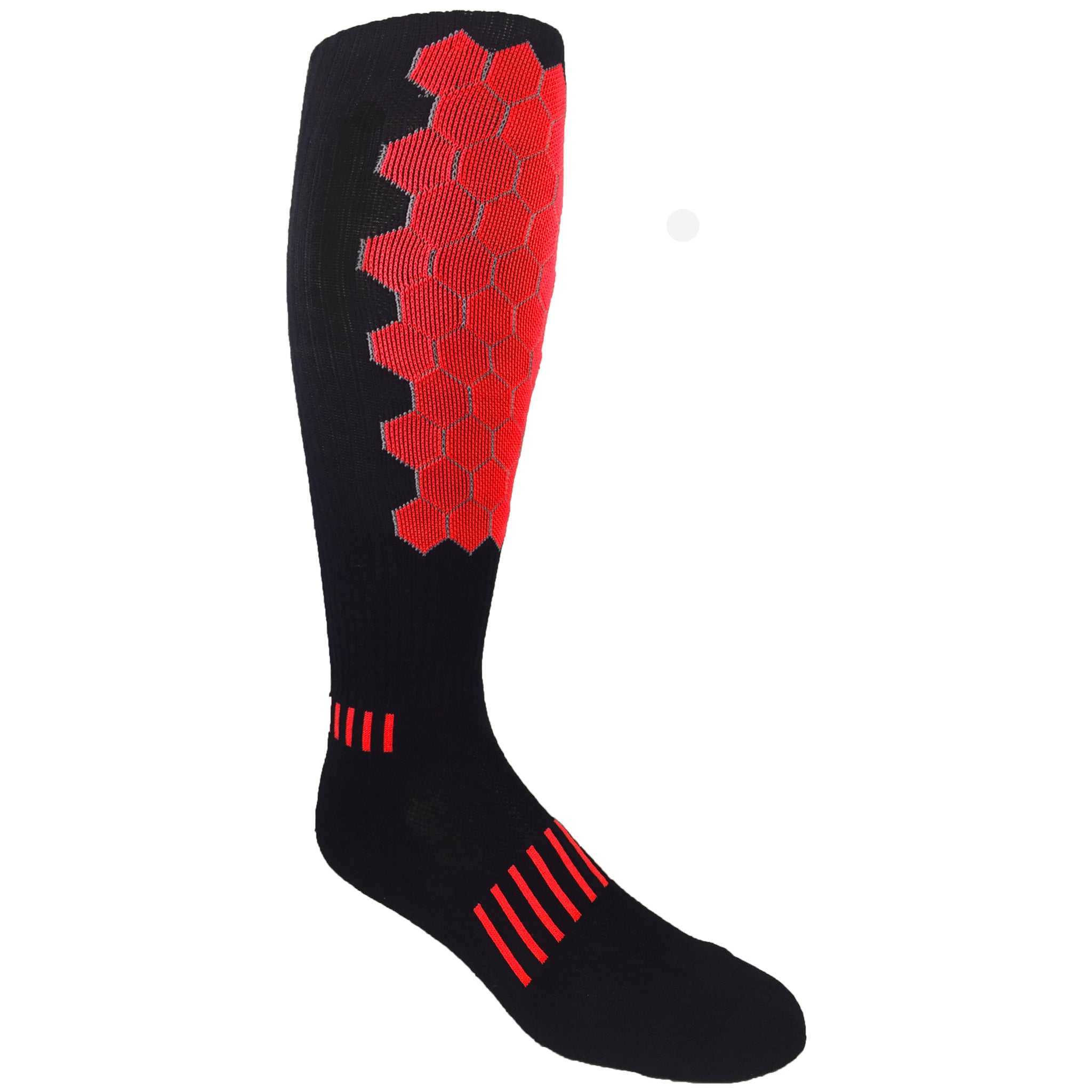 Helix Deadlift Socks featuring a padded hexagonal design, available in multiple colors, ideal for various sports and activities.