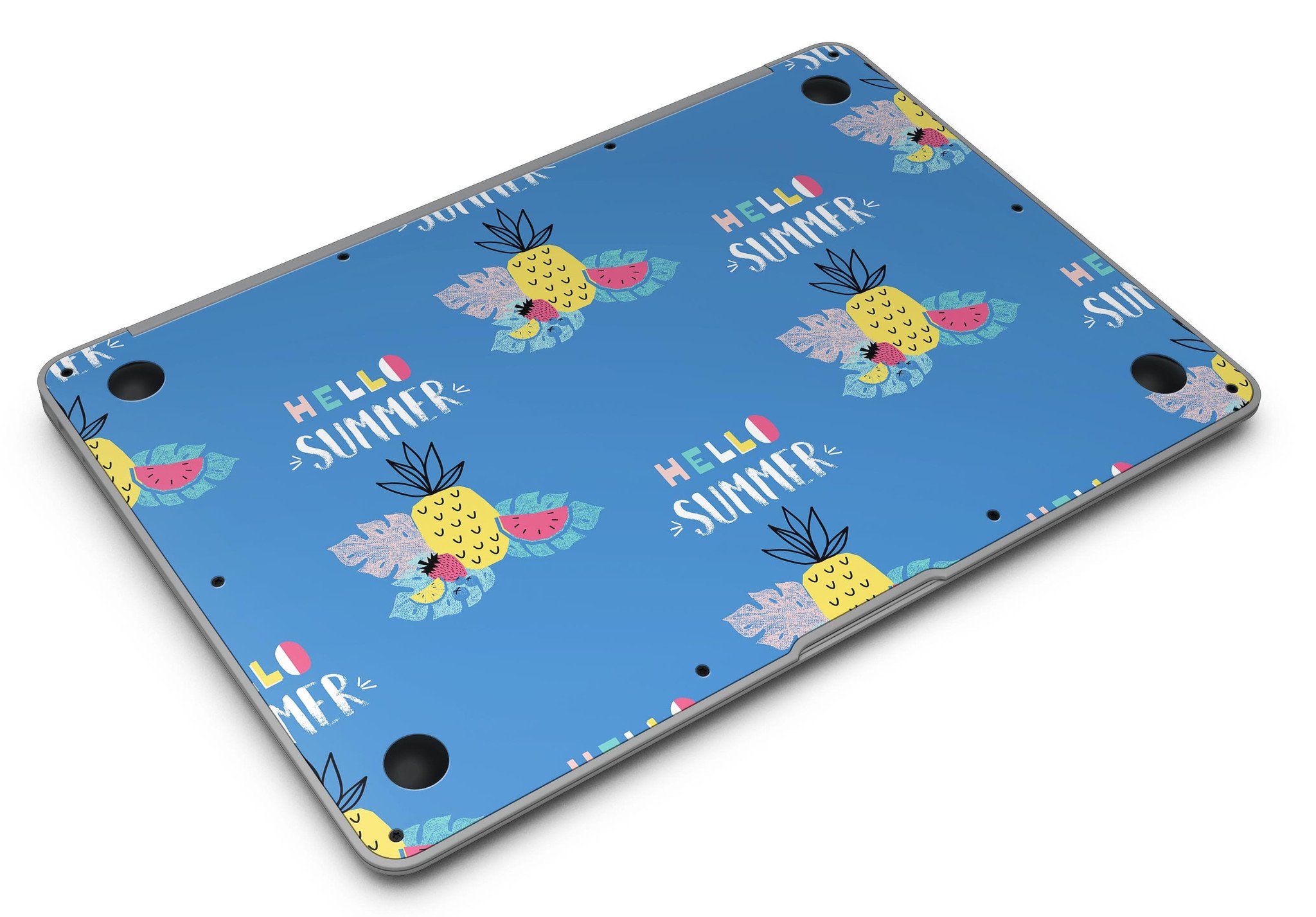 Hello Summer Love v1 MacBook Air Skin Kit featuring vibrant summer-themed design, perfect for personalizing and protecting your laptop.