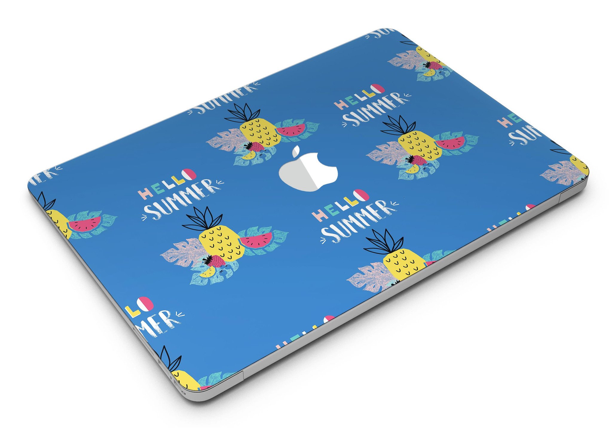 Hello Summer Love v1 MacBook Air Skin Kit featuring vibrant summer-themed design, perfect for personalizing and protecting your laptop.