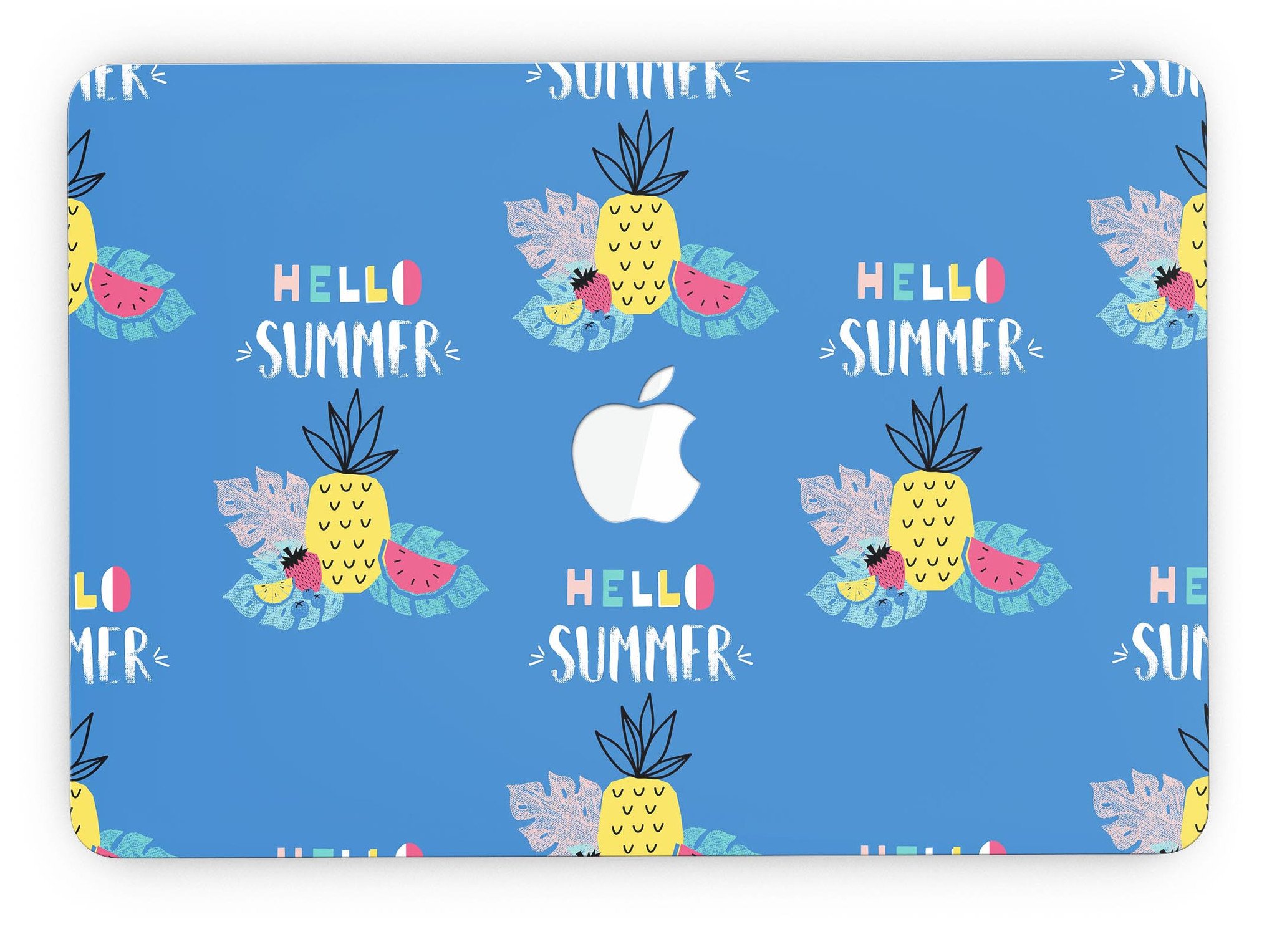 Hello Summer Love v1 skin for MacBook Pro with Retina Display, showcasing vibrant design and premium vinyl material.