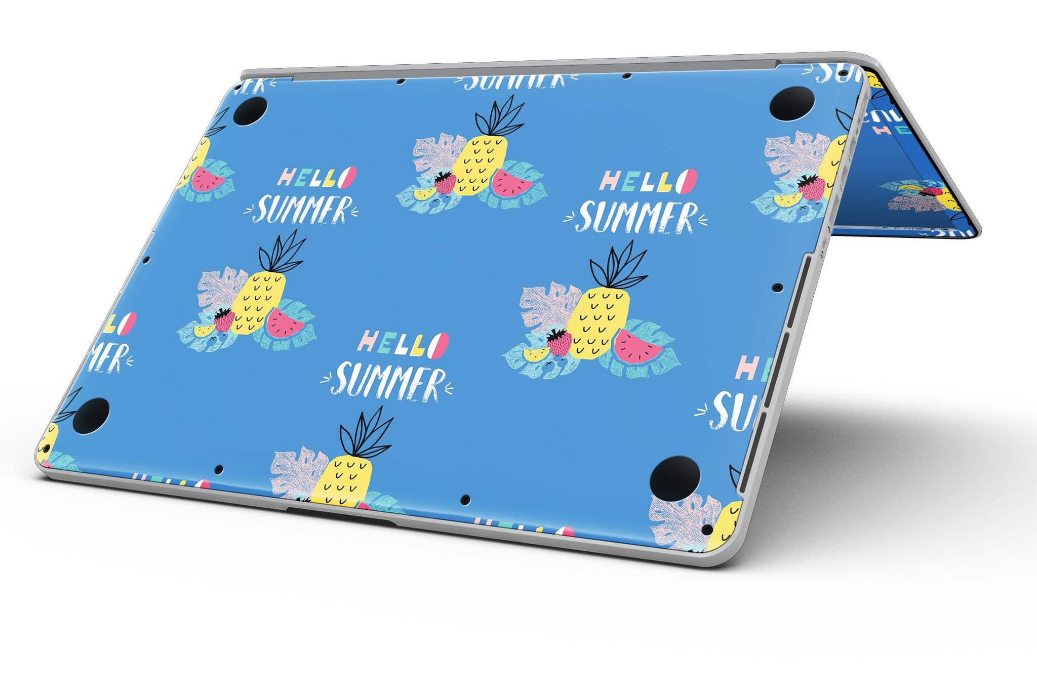 Hello Summer Love v1 skin for MacBook Pro with Retina Display, showcasing vibrant design and premium vinyl material.