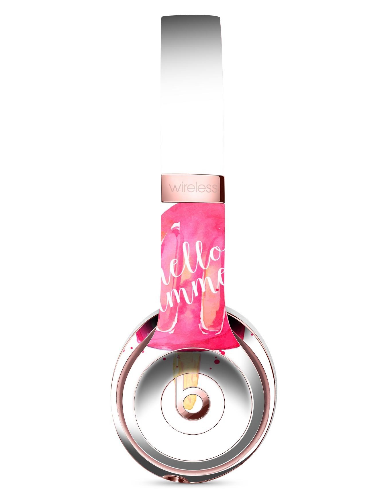 Hello Summer Popcicle Full-Body Skin Kit for Beats by Dre Solo 3, showcasing vibrant colors and a sleek design.