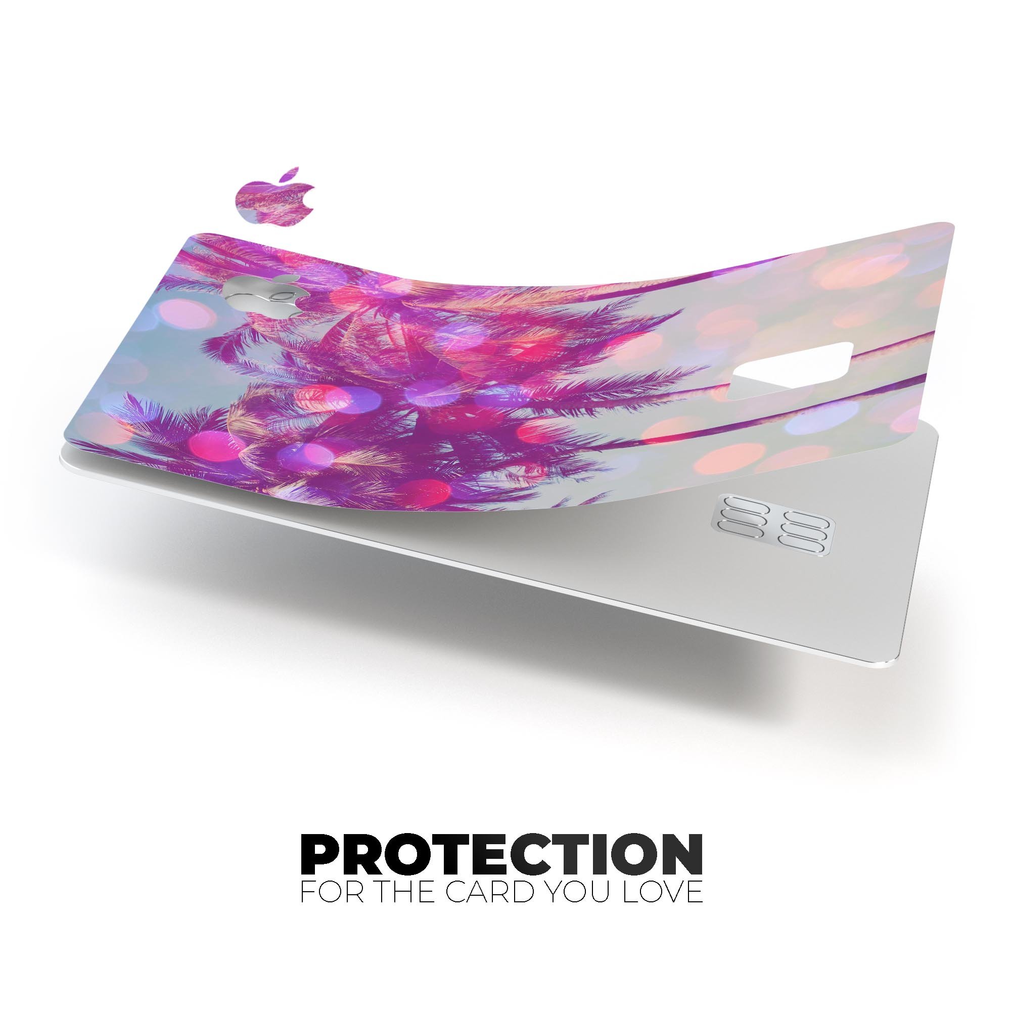 Hollywood Glamour Premium Protective Decal Skin-Kit for Apple Card, showcasing its stylish design and protective features.