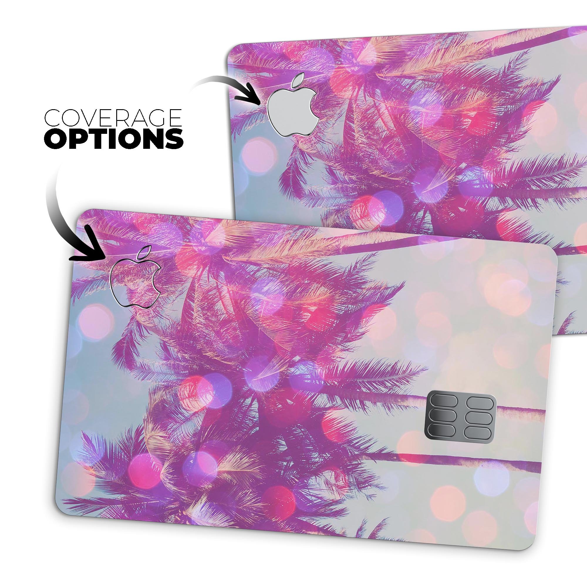 Hollywood Glamour Premium Protective Decal Skin-Kit for Apple Card, showcasing its stylish design and protective features.