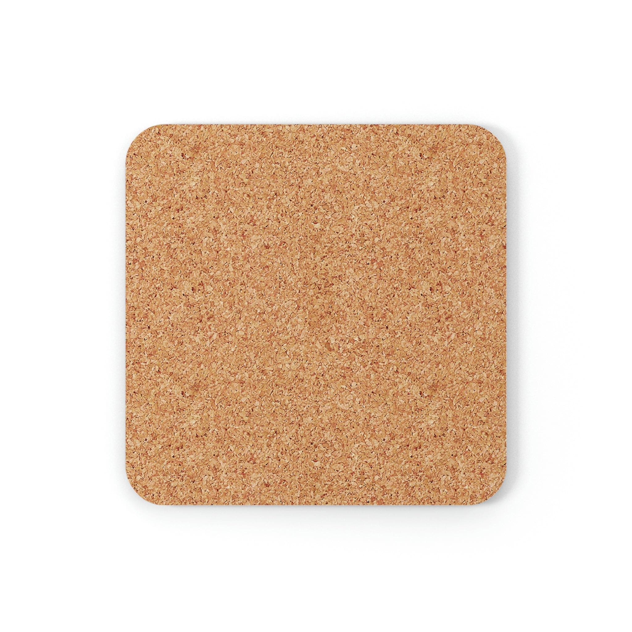 A stylish 4-piece coaster set featuring a high-gloss top and cork backing, designed with Christian themes for home and office decor.