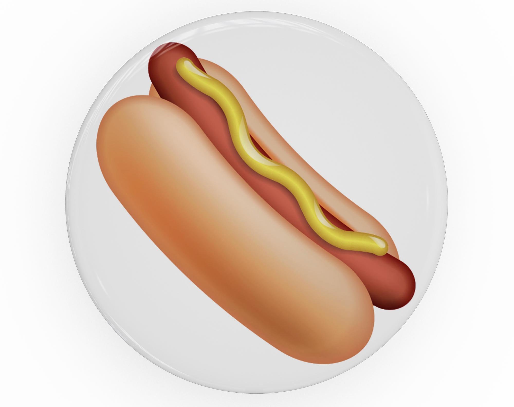 Hot Dog Emoticon Emoji Skin Kit for PopSockets, featuring a vibrant hot dog design on a premium vinyl material.