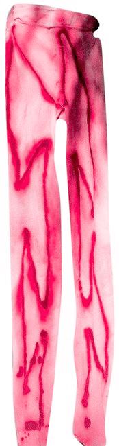 A pair of vibrant Hot HEAT Tie-Dye Tights Stockings showcasing unique colorful patterns.