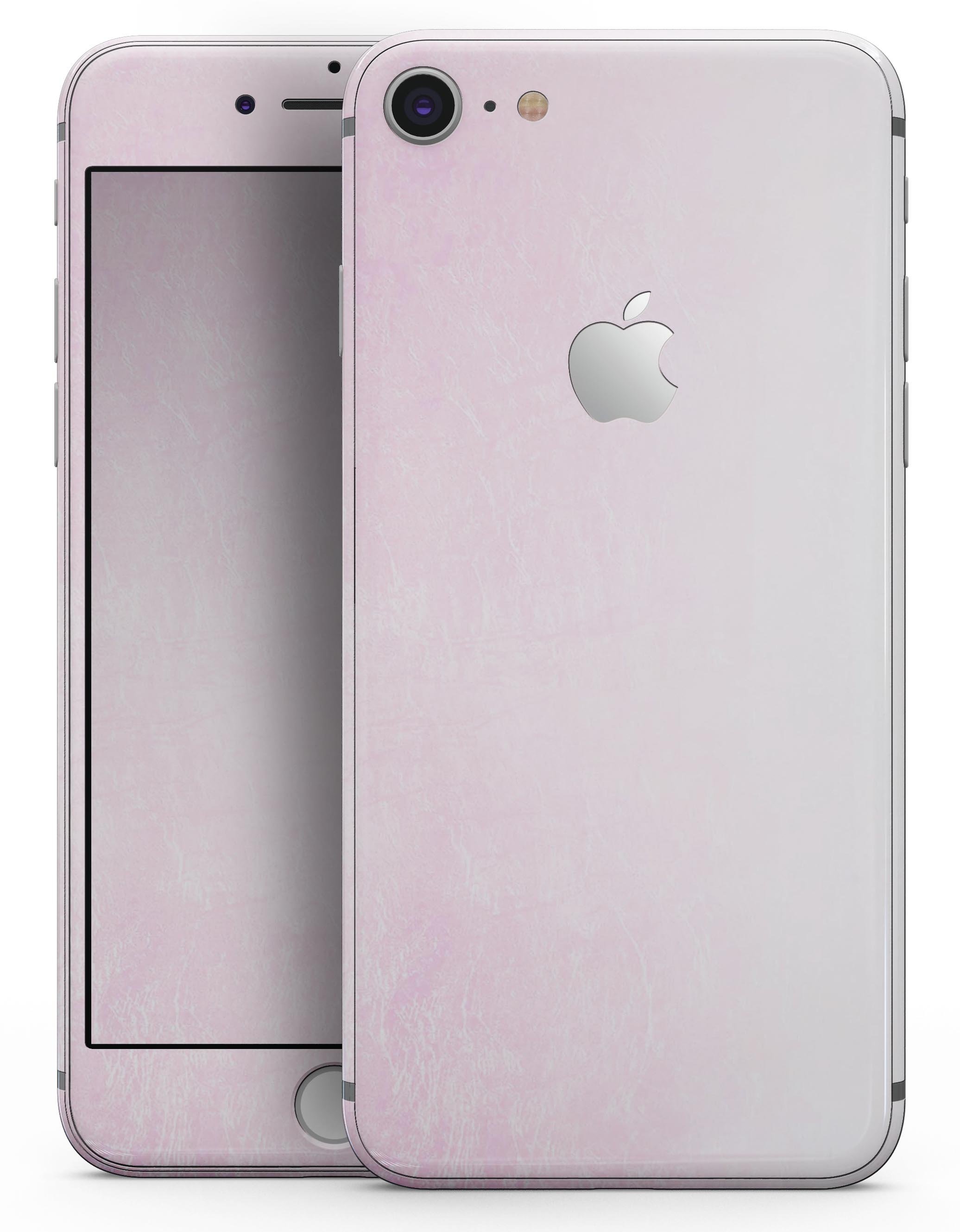 Pink iPhone front and back.