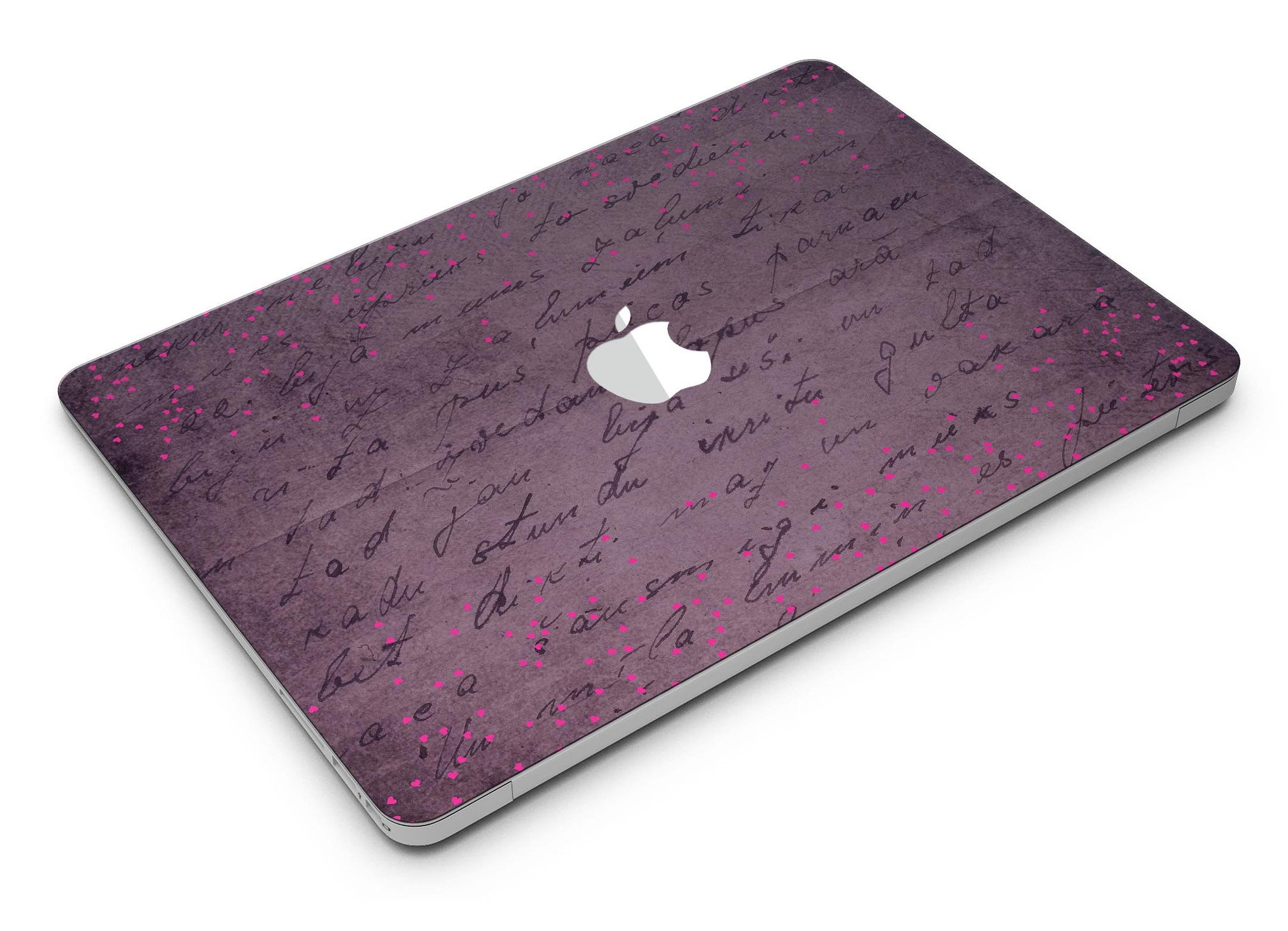 Decorative laptop with handwritten text.