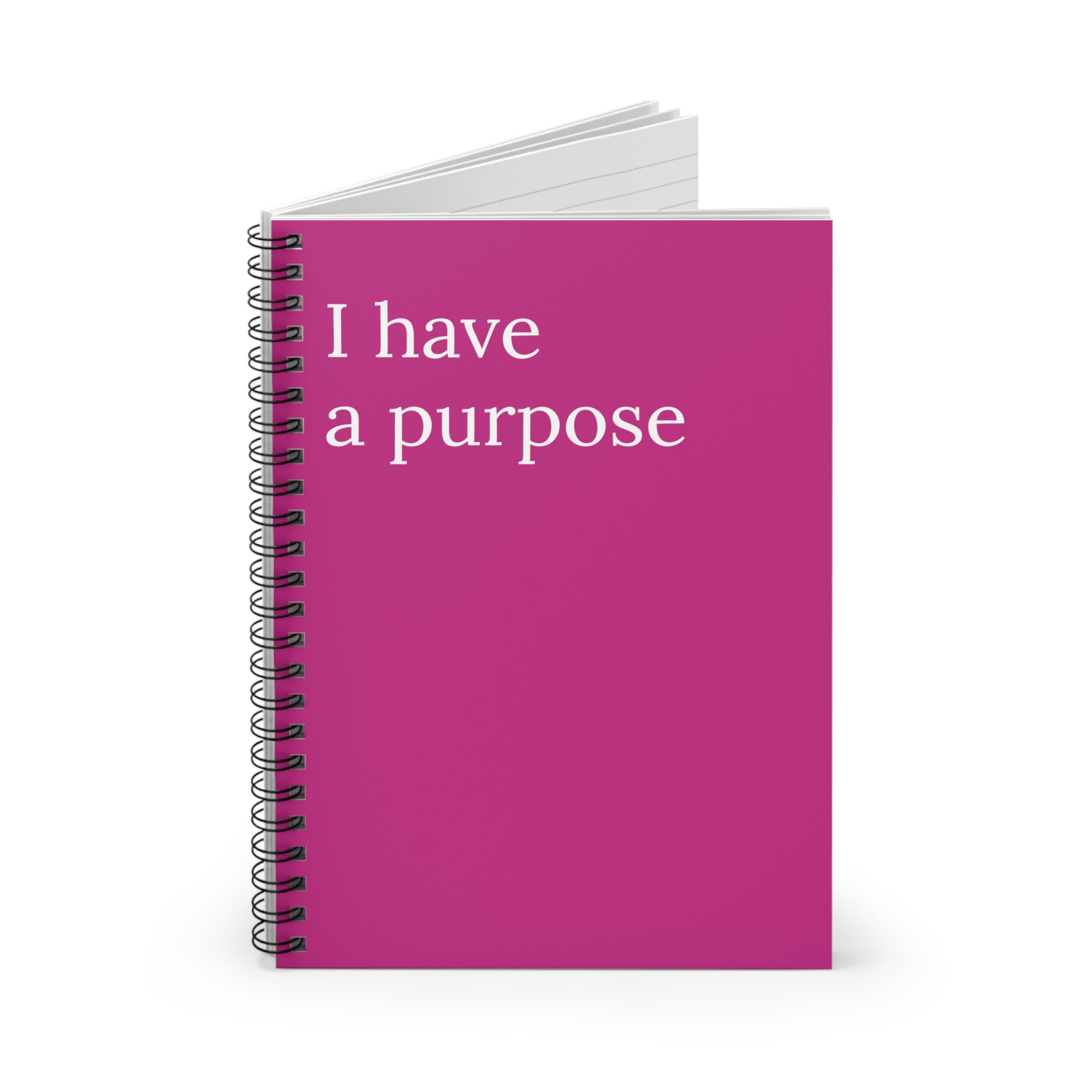 I Have A Purpose Motivational Notebook with a vibrant cover and motivational quotes, featuring 118 pages for goal setting and personal reflections.