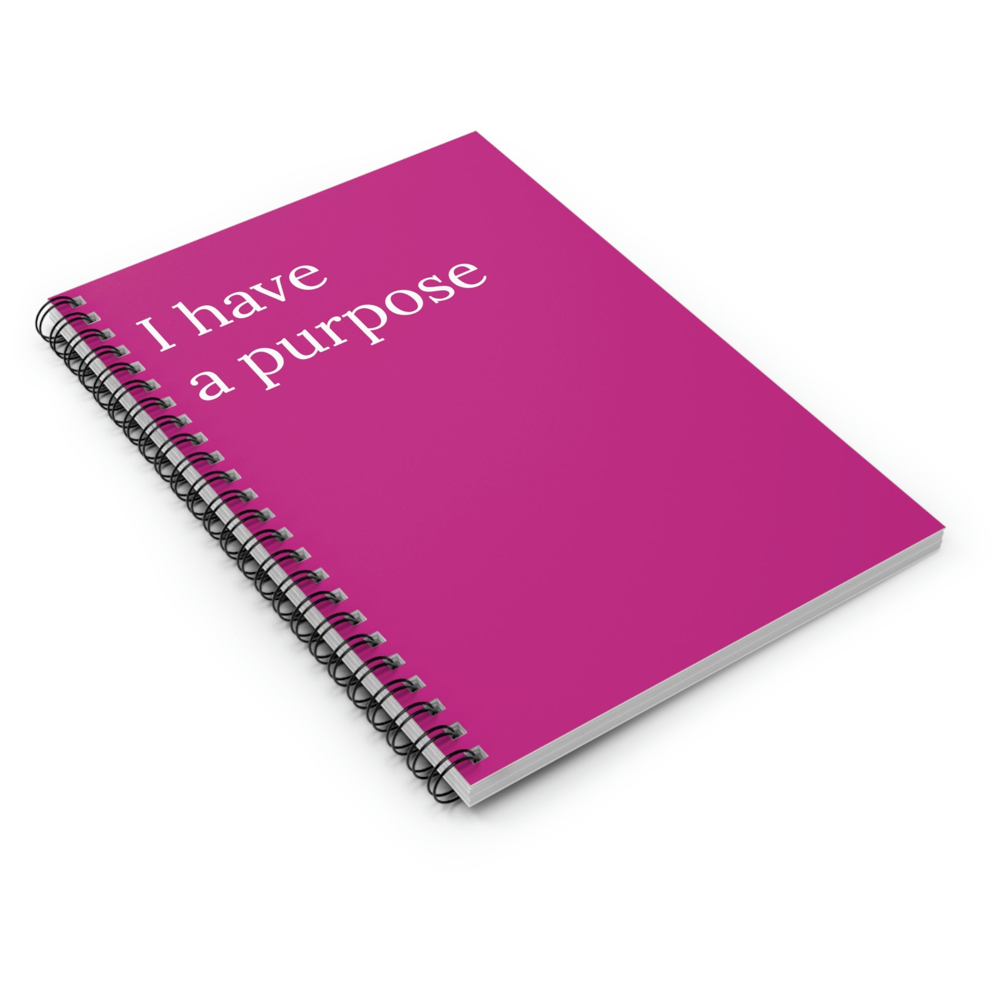 I Have A Purpose Motivational Notebook with a vibrant cover and motivational quotes, featuring 118 pages for goal setting and personal reflections.