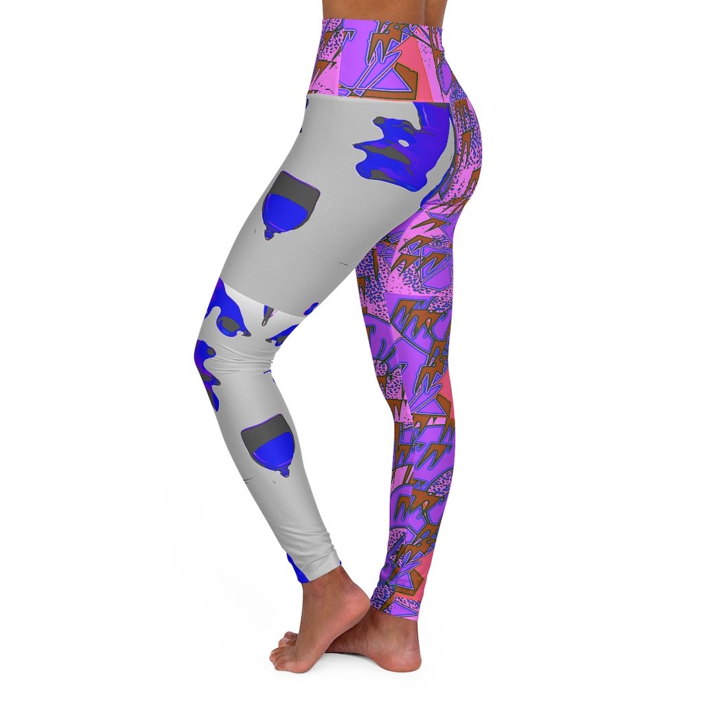 II High Waisted Yoga Leggings featuring original artwork in a stylish design, perfect for workouts and casual wear.