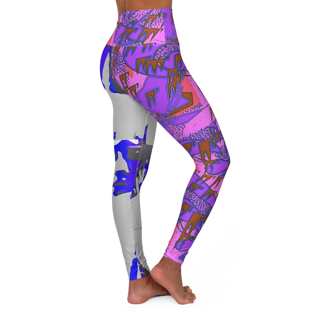 II High Waisted Yoga Leggings featuring original artwork in a stylish design, perfect for workouts and casual wear.