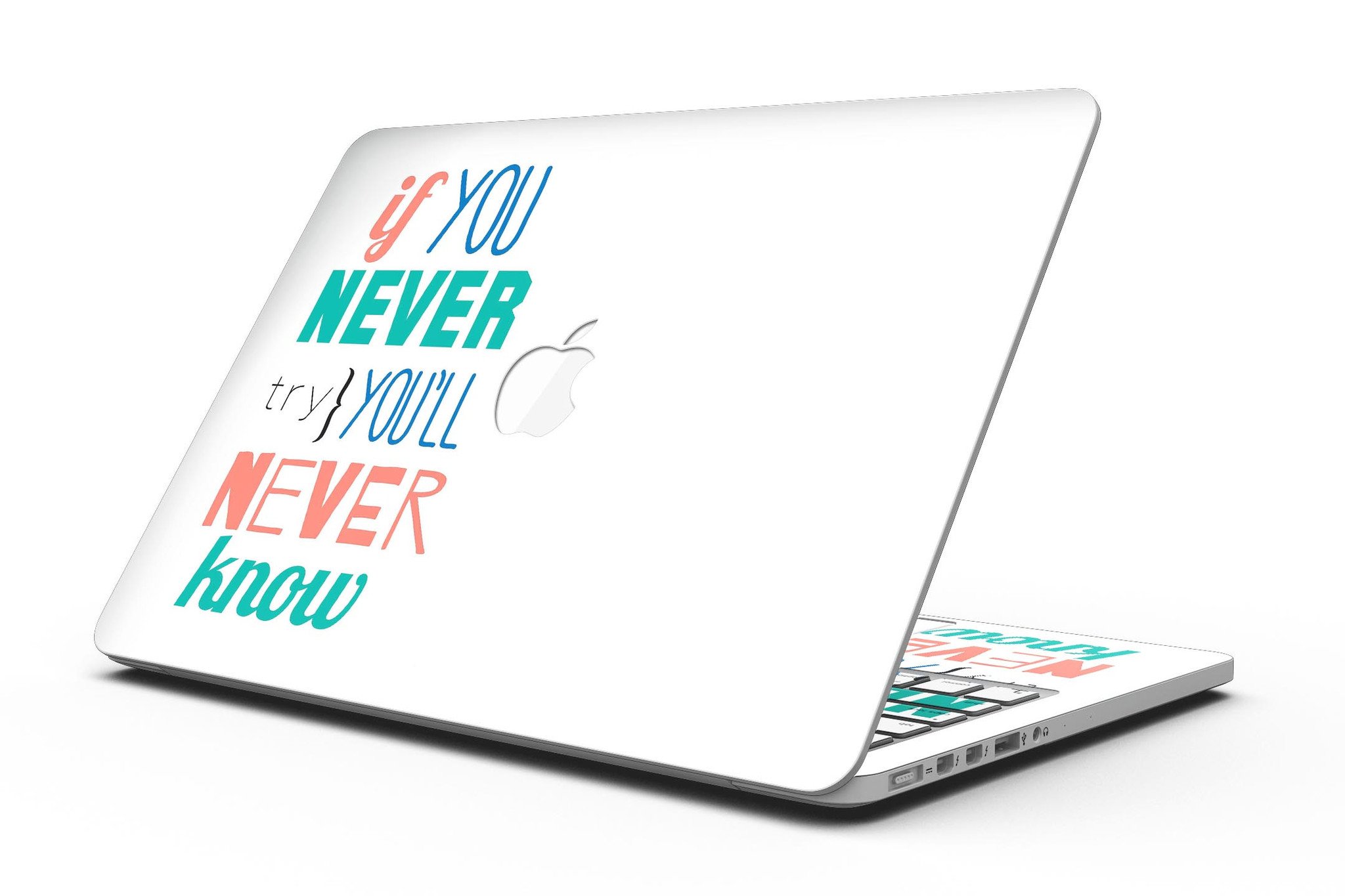 Stylish Design Skinz applied to a MacBook Pro with Retina Display, showcasing a vibrant gloss finish.