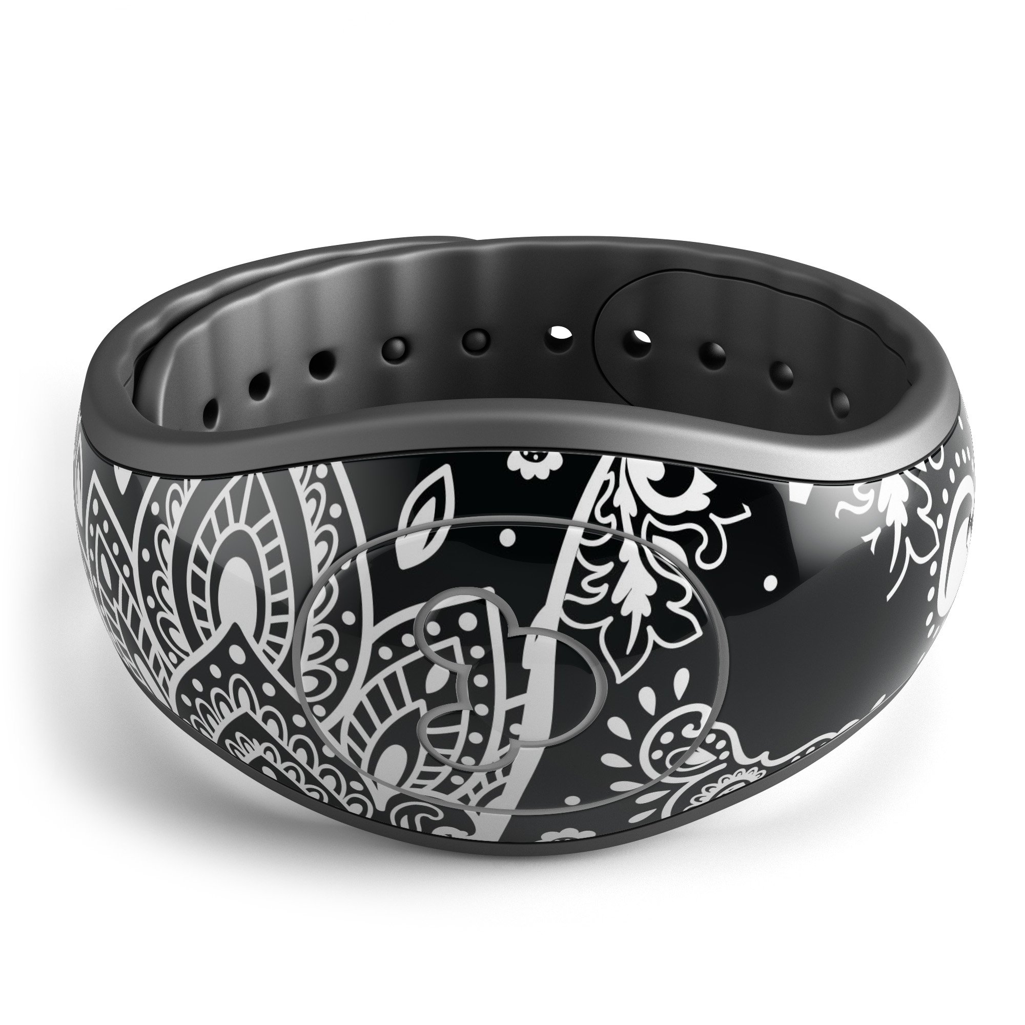 Indian Mandala Elephant decal skin wrap kit for Disney Magic Band, showcasing vibrant colors and intricate design.