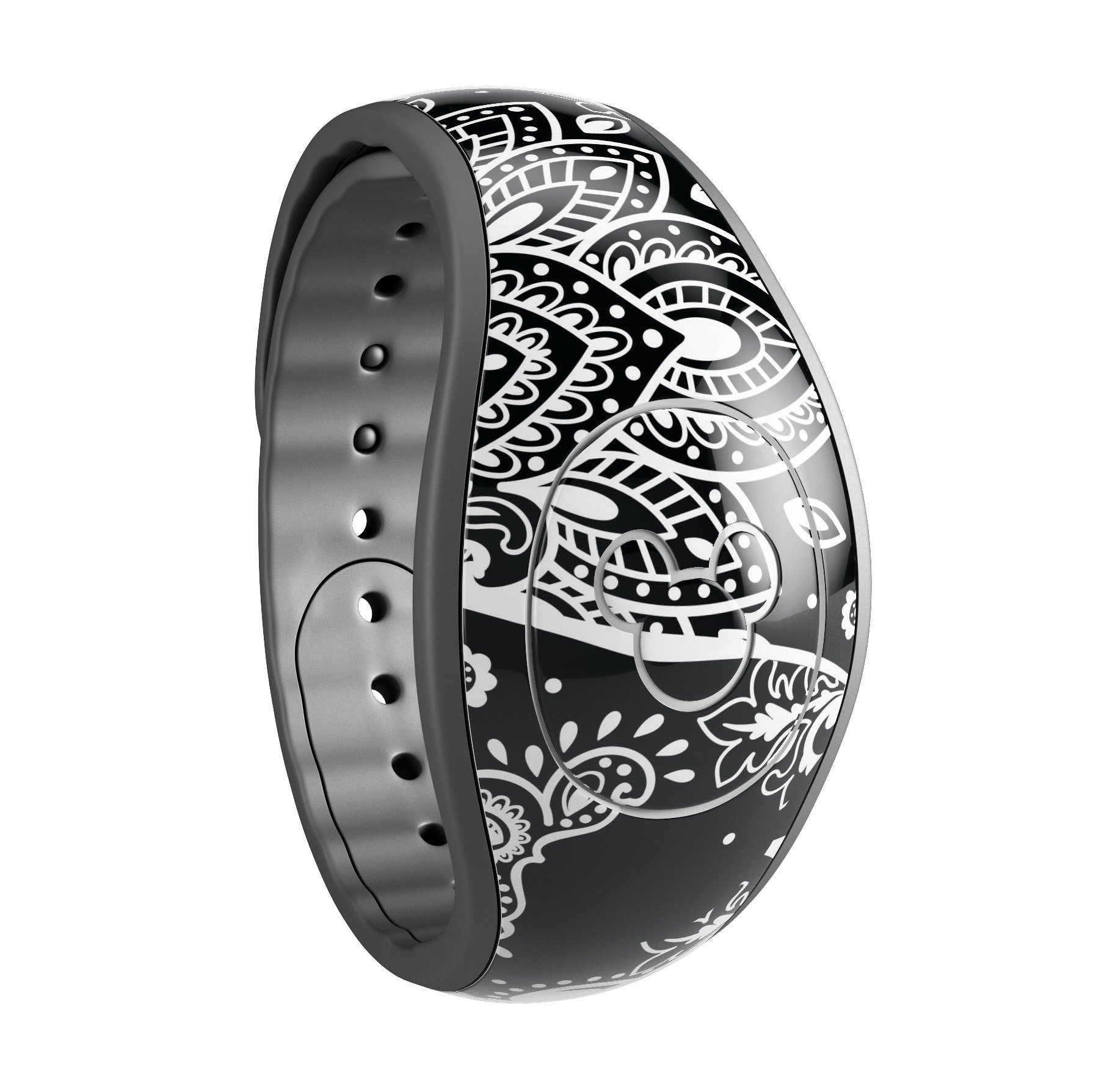 Indian Mandala Elephant decal skin wrap kit for Disney Magic Band, showcasing vibrant colors and intricate design.