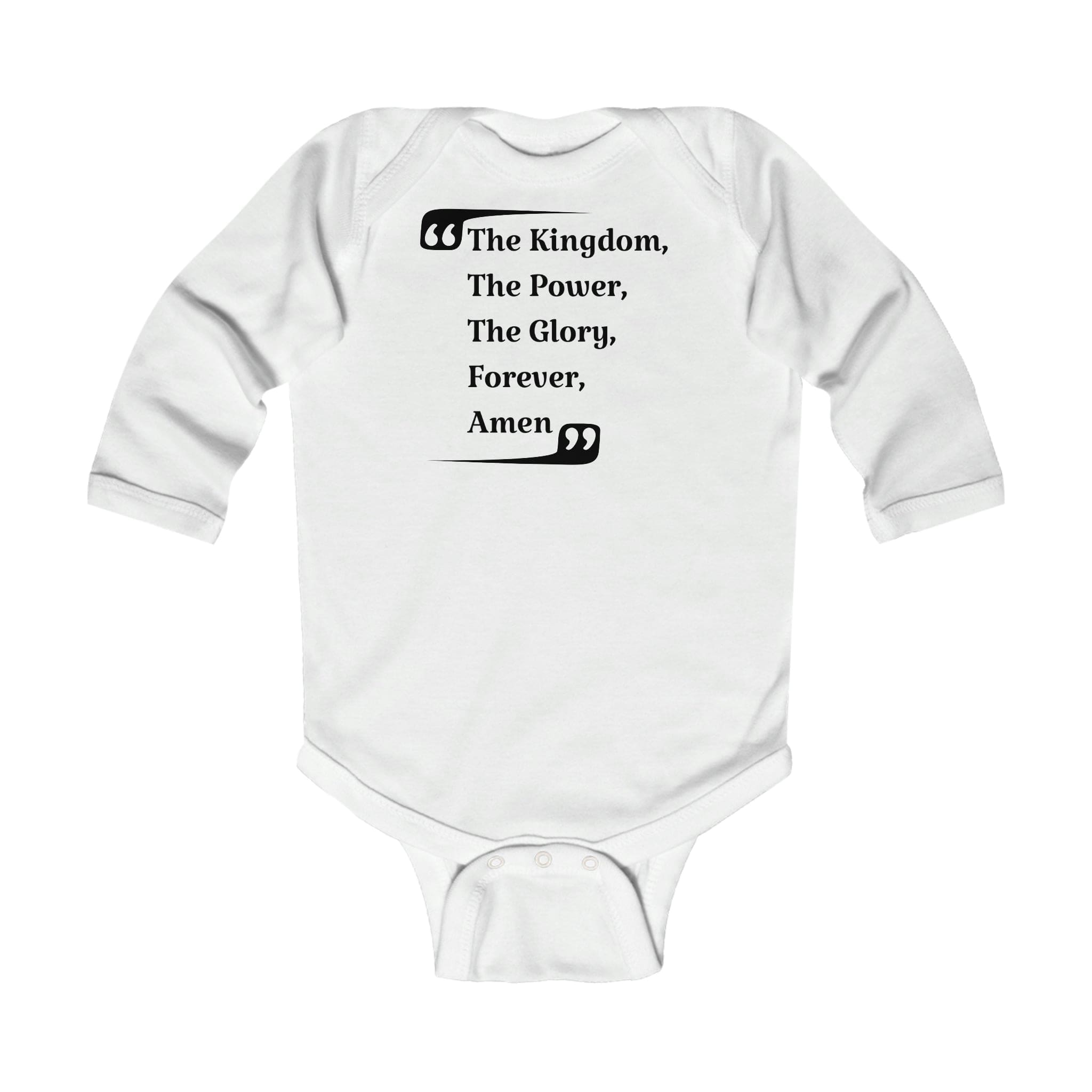 Infant Long Sleeve Bodysuit in various colors, featuring soft cotton fabric and plastic snap closures for easy dressing.