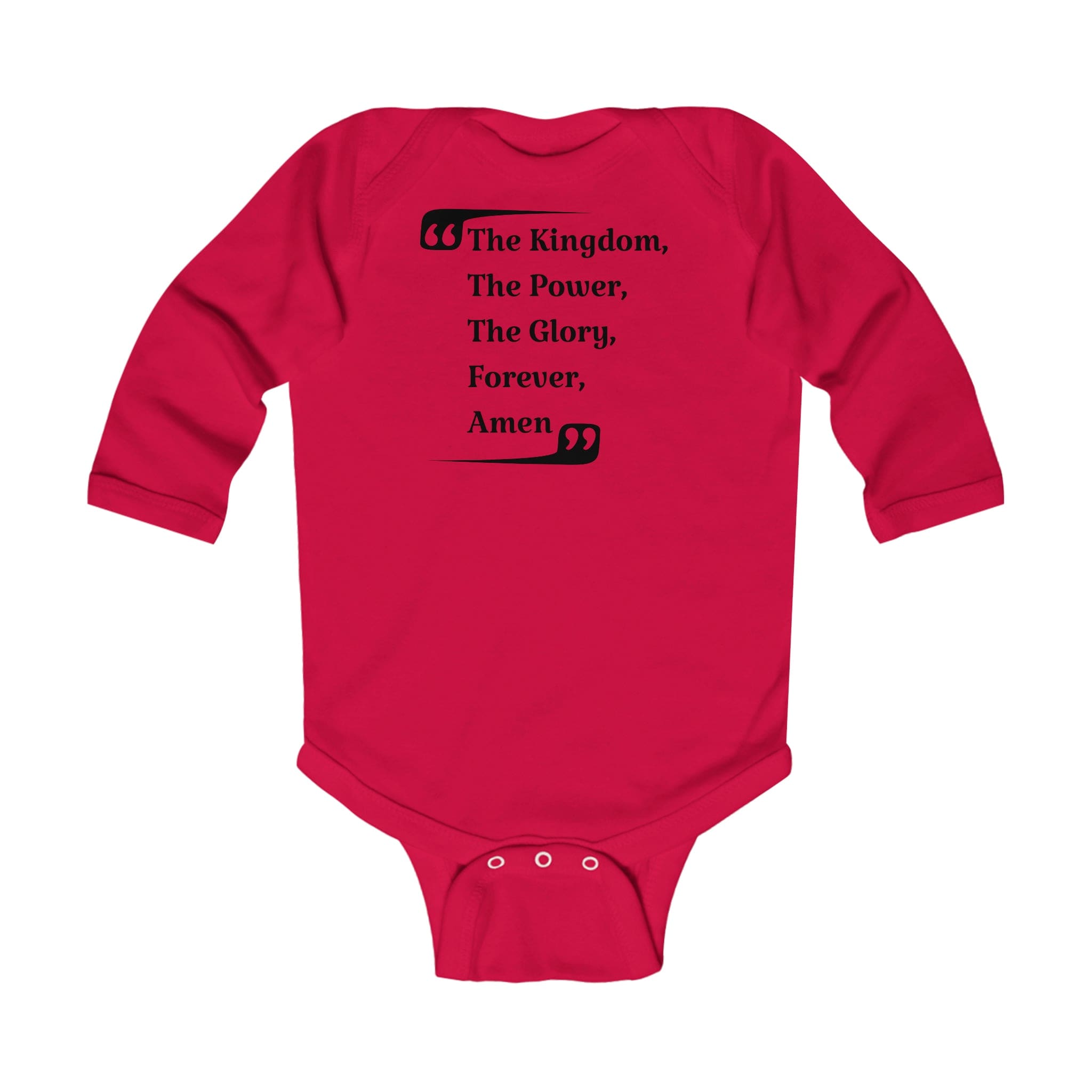 Infant Long Sleeve Bodysuit in various colors, featuring soft cotton fabric and plastic snap closures for easy dressing.