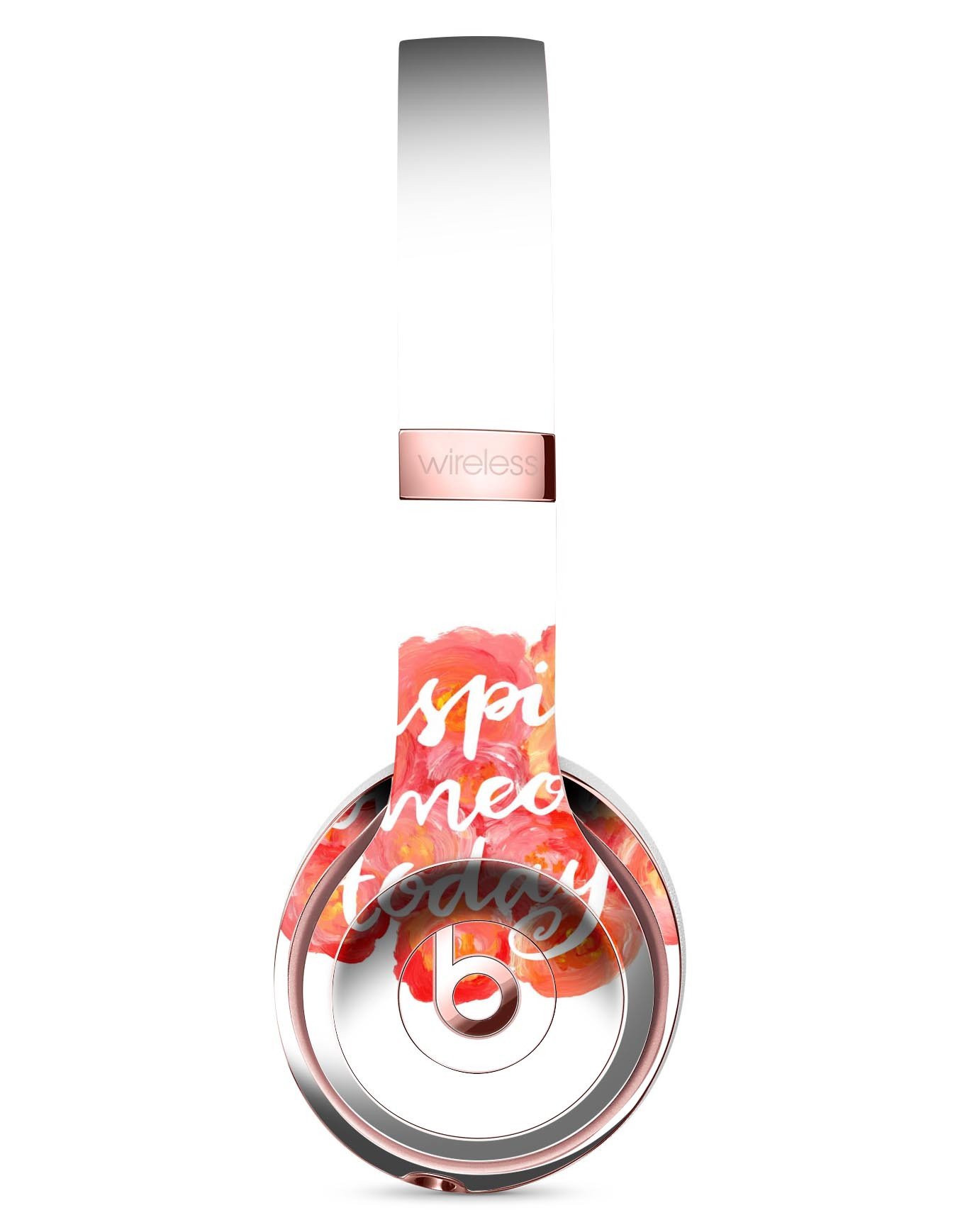 Inspire Someone Today Full-Body Skin Kit for Beats by Dre Solo 3, showcasing vibrant design and premium vinyl material.