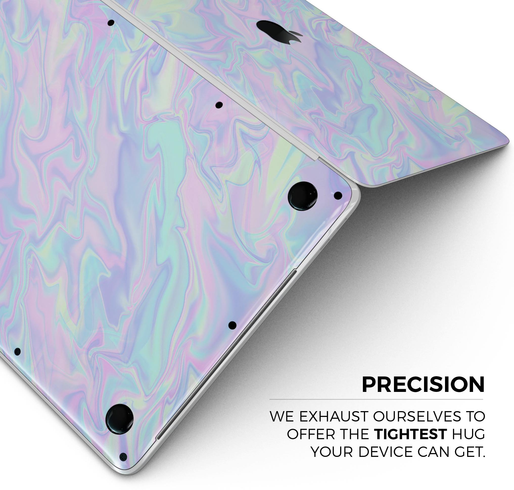 Iridescent Dahlia Skin Decal Wrap Kit for Apple MacBook, showcasing vibrant colors and a sleek design.