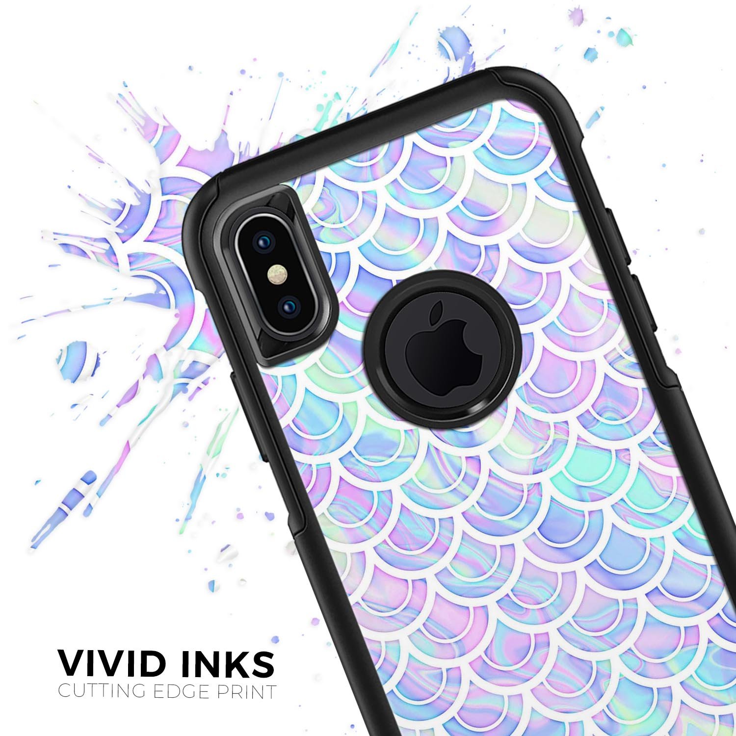 Iridescent Dahlia v9 Skin Kit for iPhone OtterBox Cases featuring vibrant colors and a sleek design.