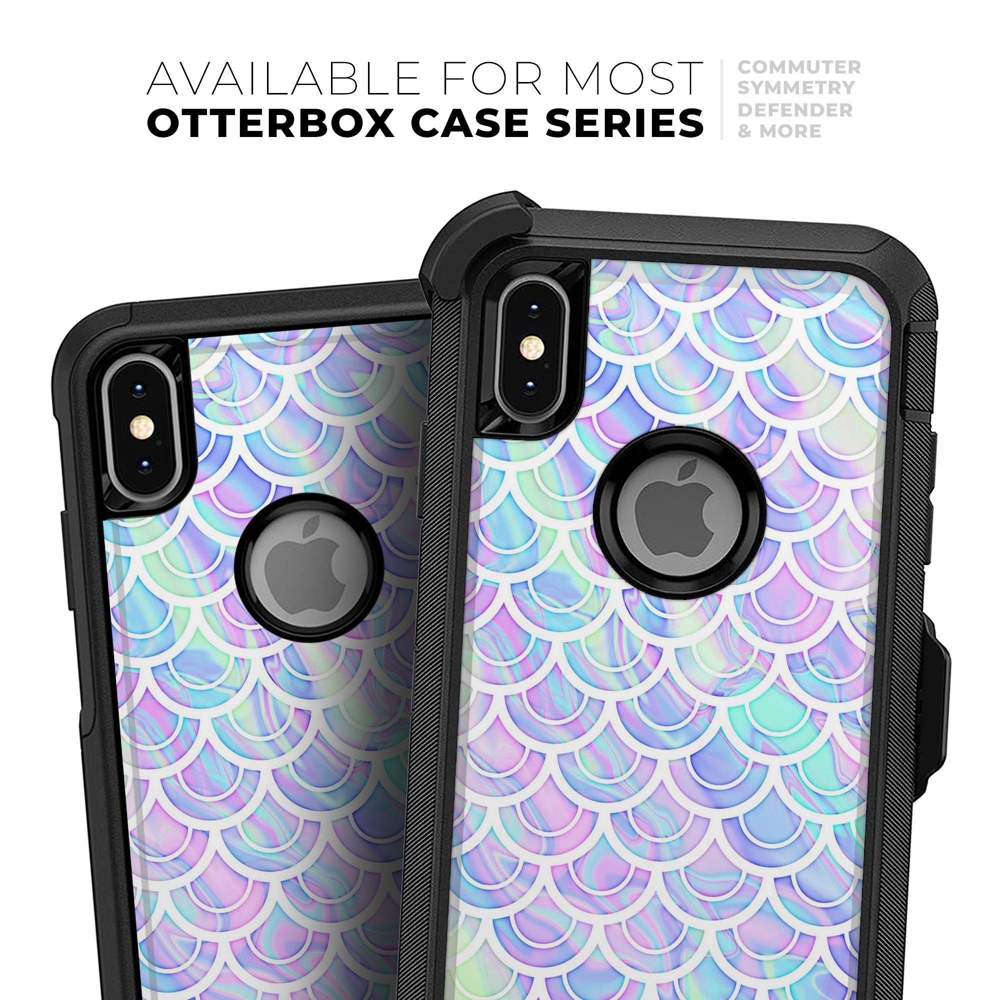 Iridescent Dahlia v9 Skin Kit for iPhone OtterBox Cases featuring vibrant colors and a sleek design.