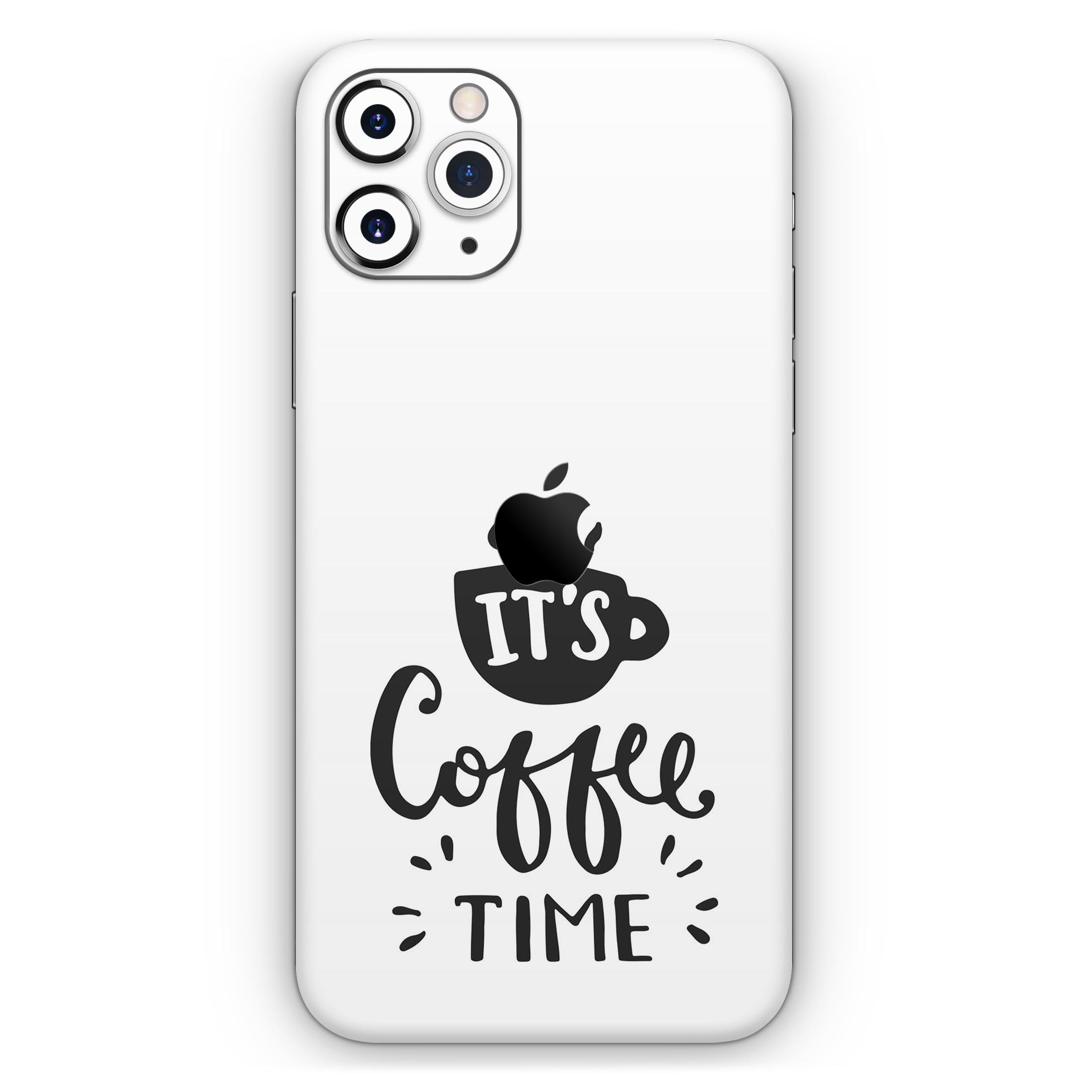 Its Coffee Time Skin-Kit for Apple iPhone 13 and 13 Pro, showcasing a stylish design with a premium vinyl finish.