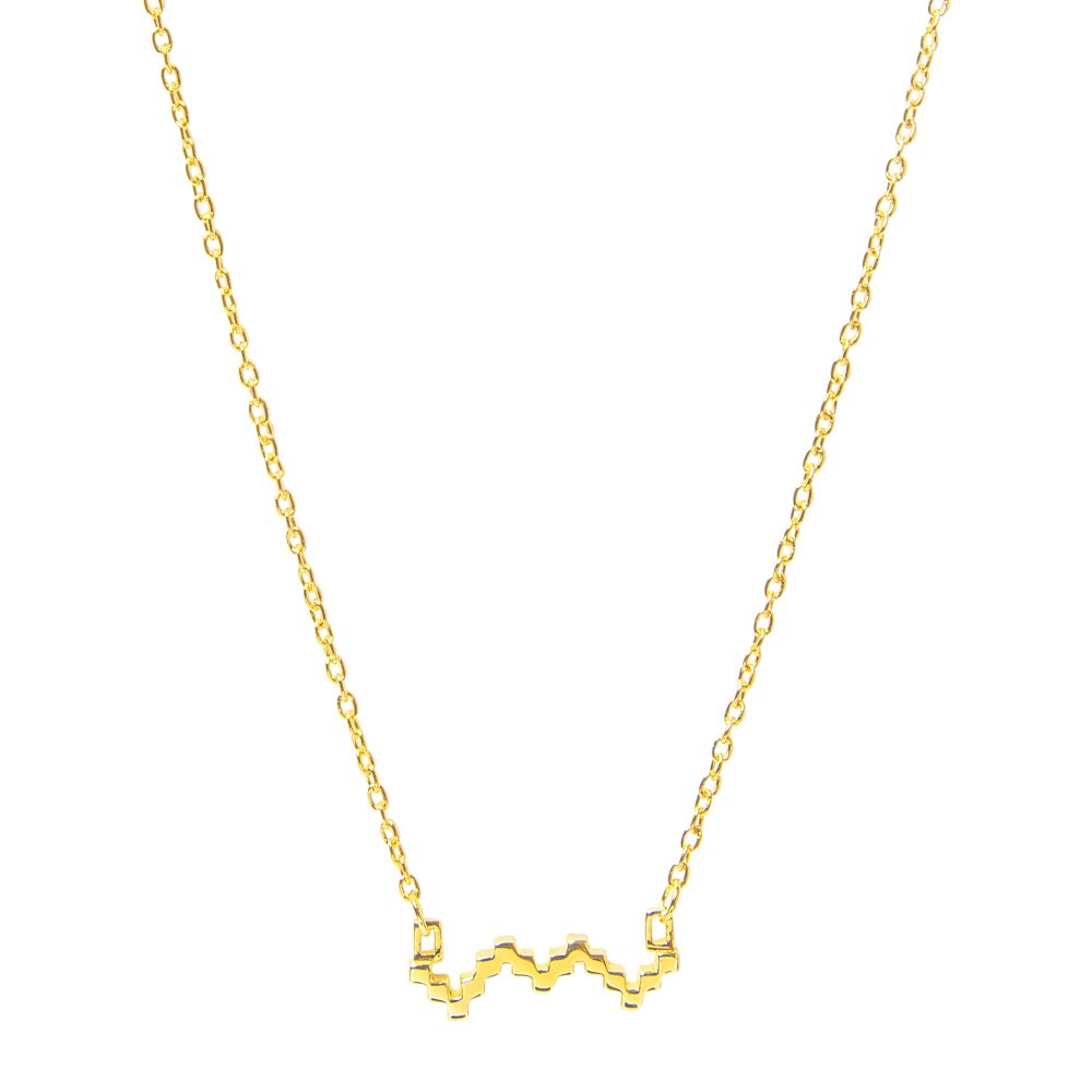 Jewel Tree London Baori Silhouette Necklace showcasing elegant design inspired by Rajasthan's step-wells.