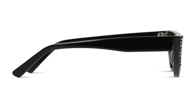 JIMMY CRYSTAL GLT1036-C1-HT cat eye glasses for women in black acetate frame.