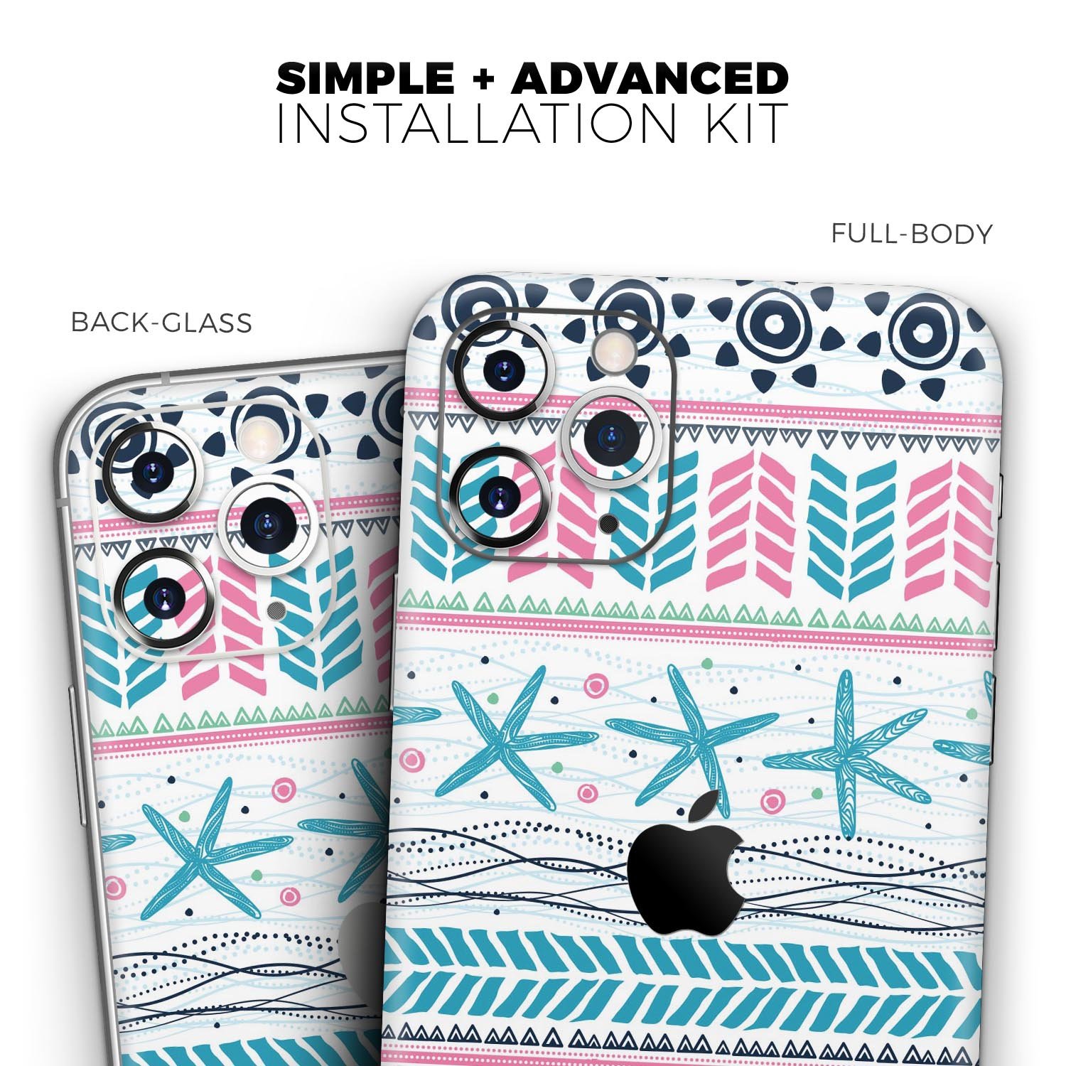 Jumping Fish Repeating Pattern skin for Apple iPhone, showcasing vibrant colors and sleek design.