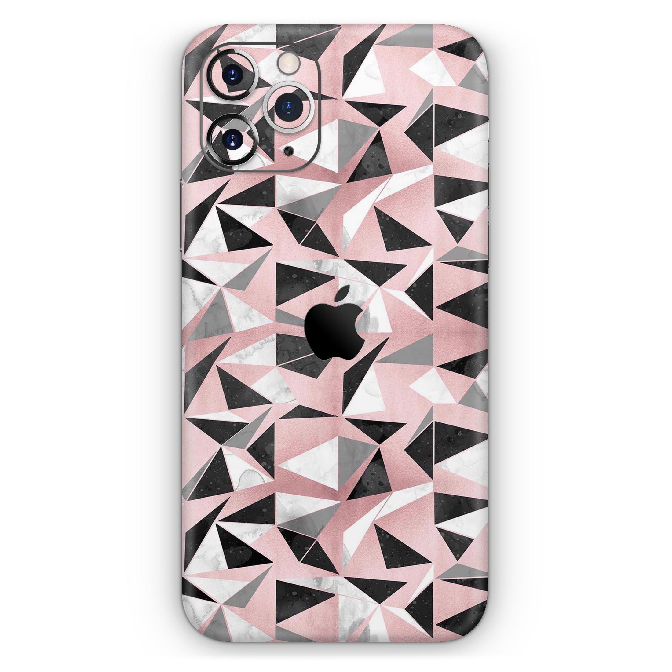 Karamfila Marble & Rose Gold skin for Apple iPhone, showcasing a stylish design with a marble pattern and rose gold accents.