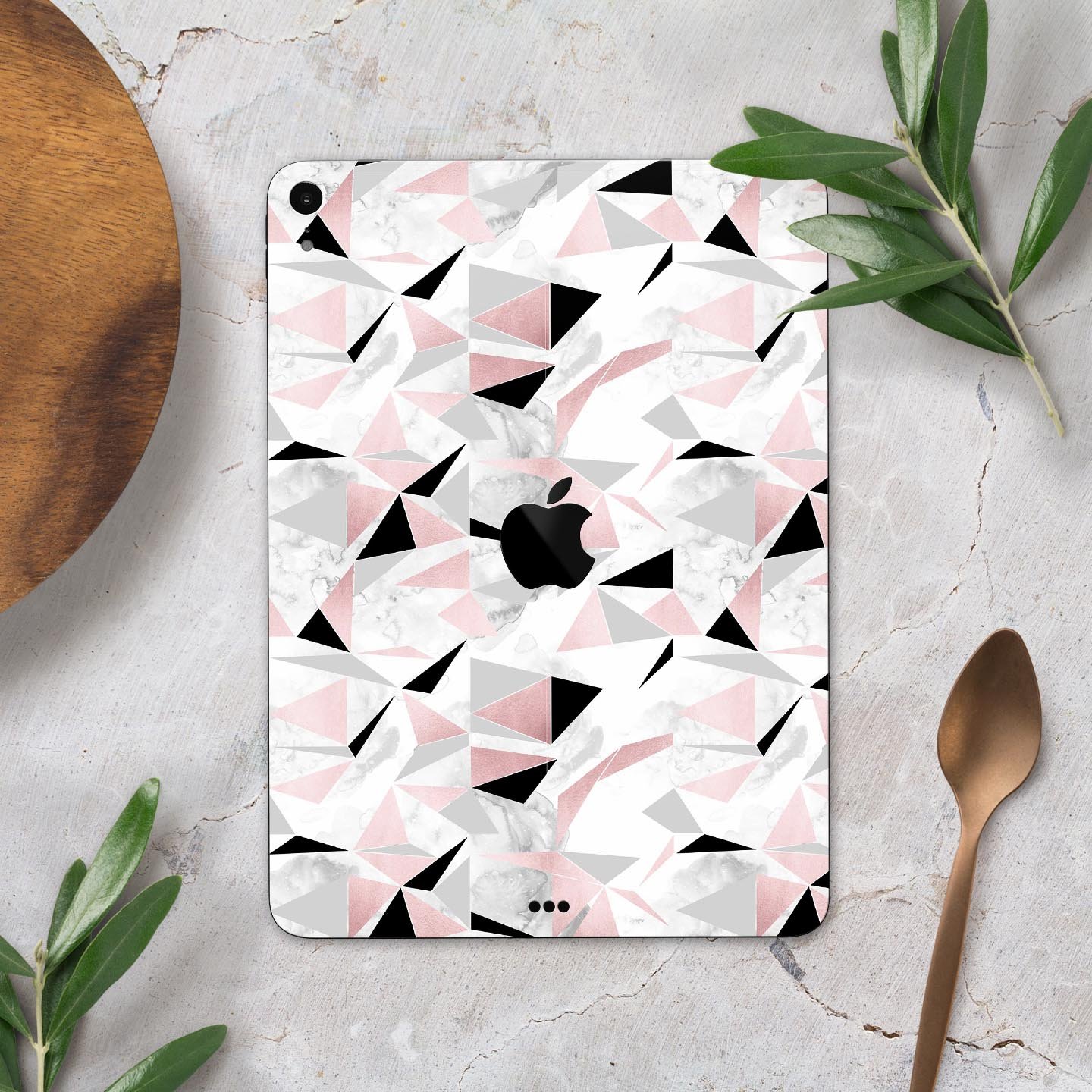 Karamfila Marble & Rose Gold skin decal for Apple devices, showcasing a stylish marble pattern with rose gold accents.