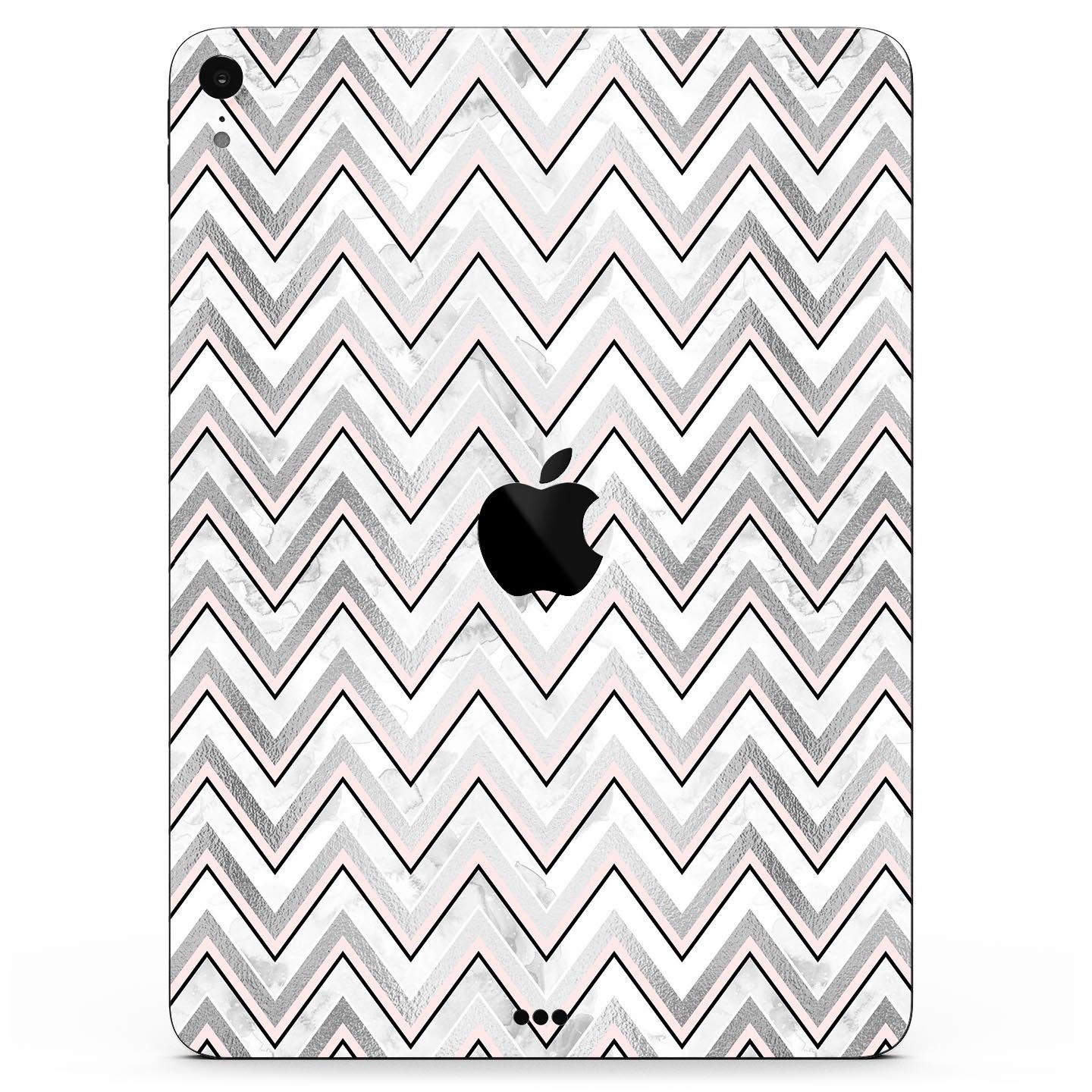 Karamfila Silver & Pink Marble V2 skin decal for Apple devices, showcasing a stylish marble design with premium finish.