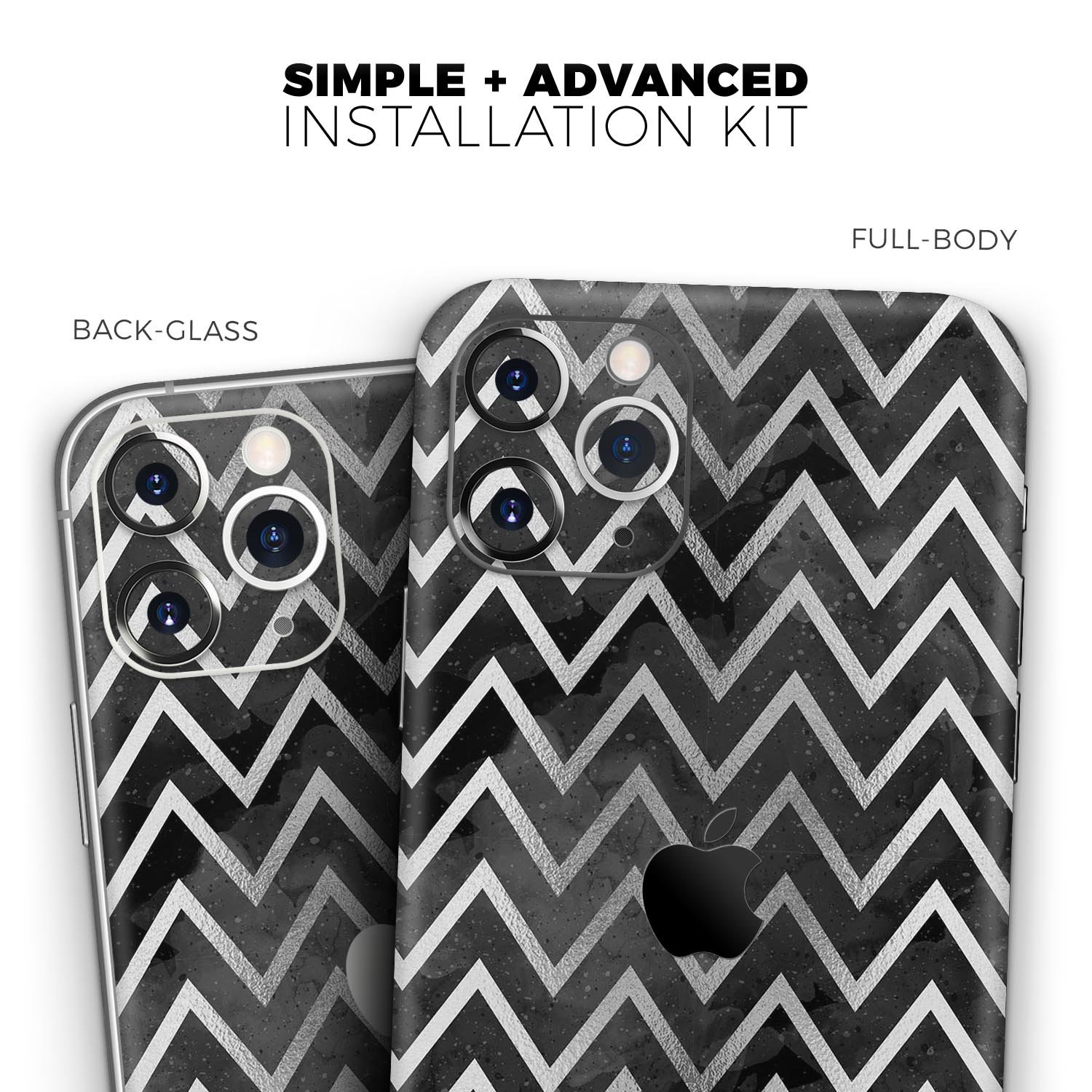 Karamfila Silver & Pink Marble V8 Skin-Kit for Apple iPhone, showcasing a stylish design with a glossy finish.