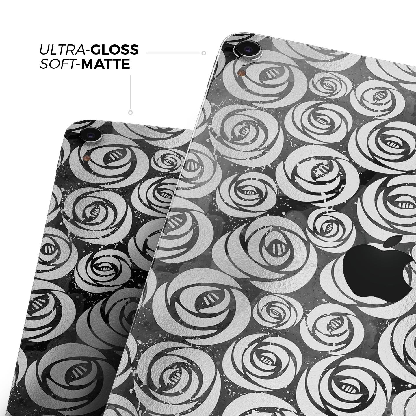 Karamfila Silver & Pink Marble V9 skin decal for Apple devices, showcasing a stylish marble design with a premium finish.