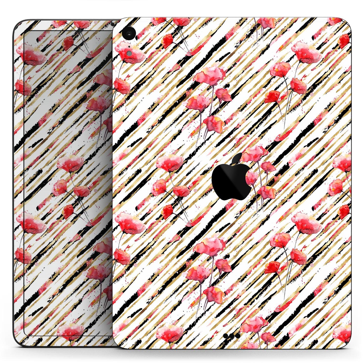 Karamfila Watercolo Poppies V11 full-body skin decal for Apple devices, featuring a vibrant poppy design on premium 3M material.