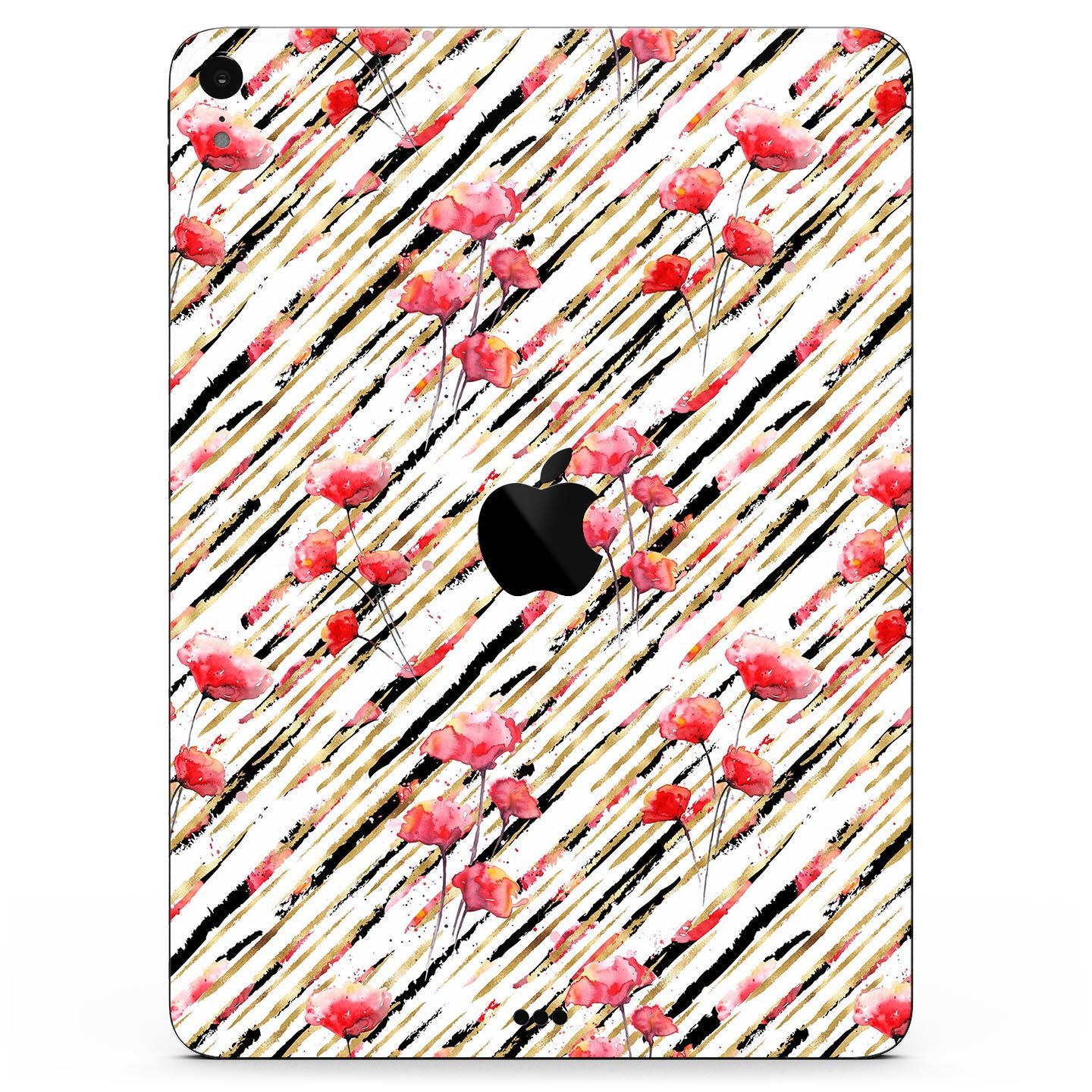 Karamfila Watercolo Poppies V11 full-body skin decal for Apple devices, featuring a vibrant poppy design on premium 3M material.