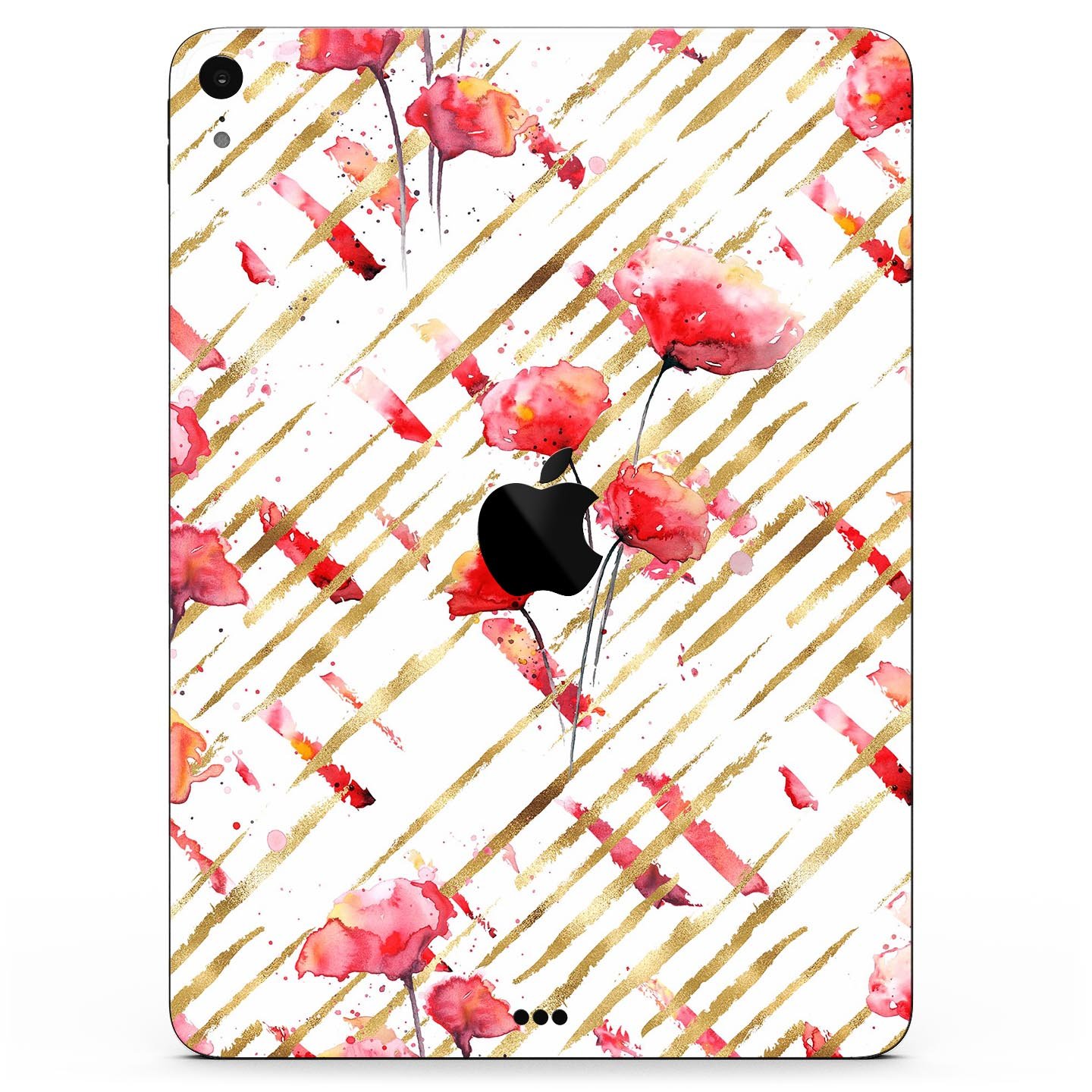 Karamfila Watercolo Poppies V10 full-body skin decal for Apple devices, featuring vibrant poppy design and premium 3M materials.