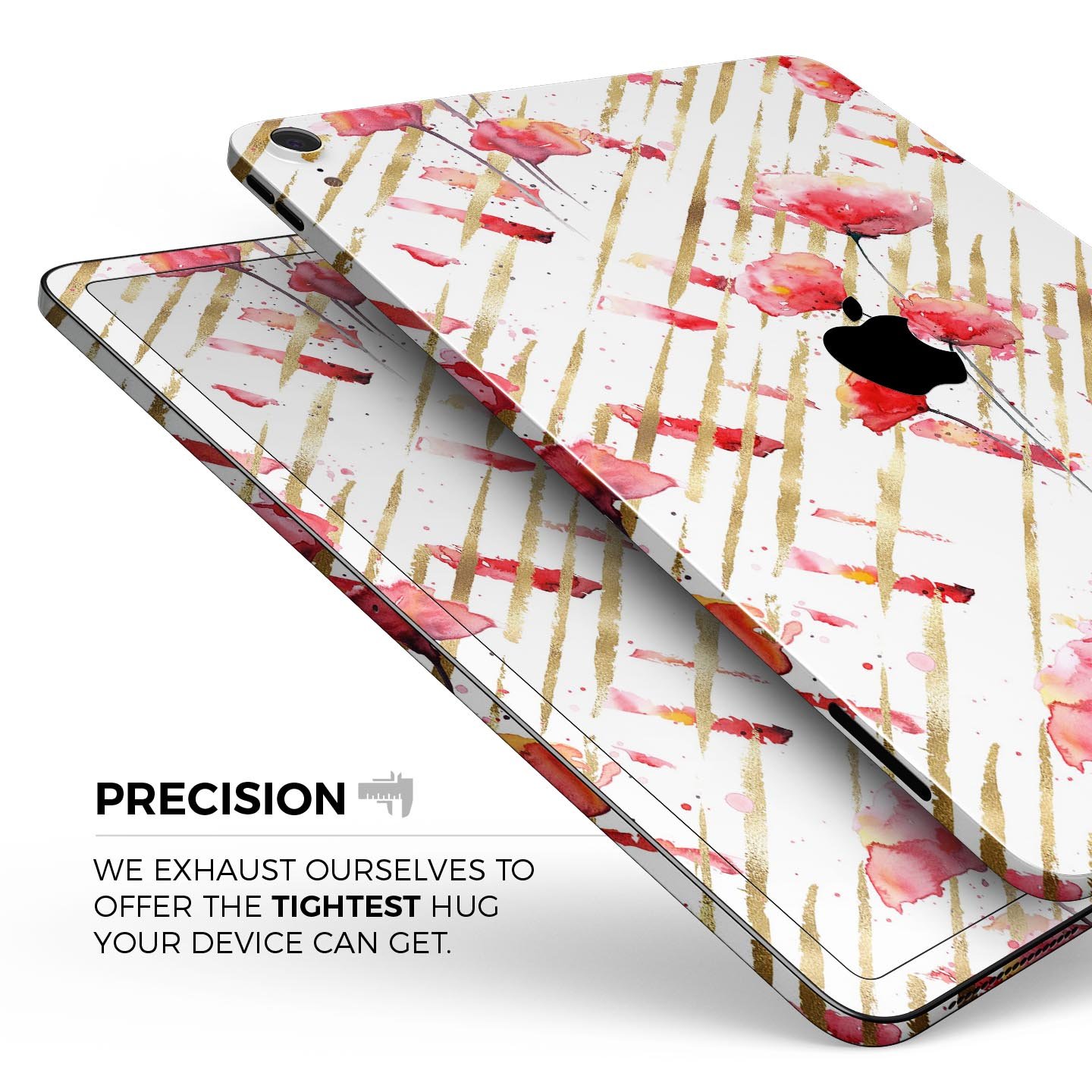 Karamfila Watercolo Poppies V10 full-body skin decal for Apple devices, featuring vibrant poppy design and premium 3M materials.