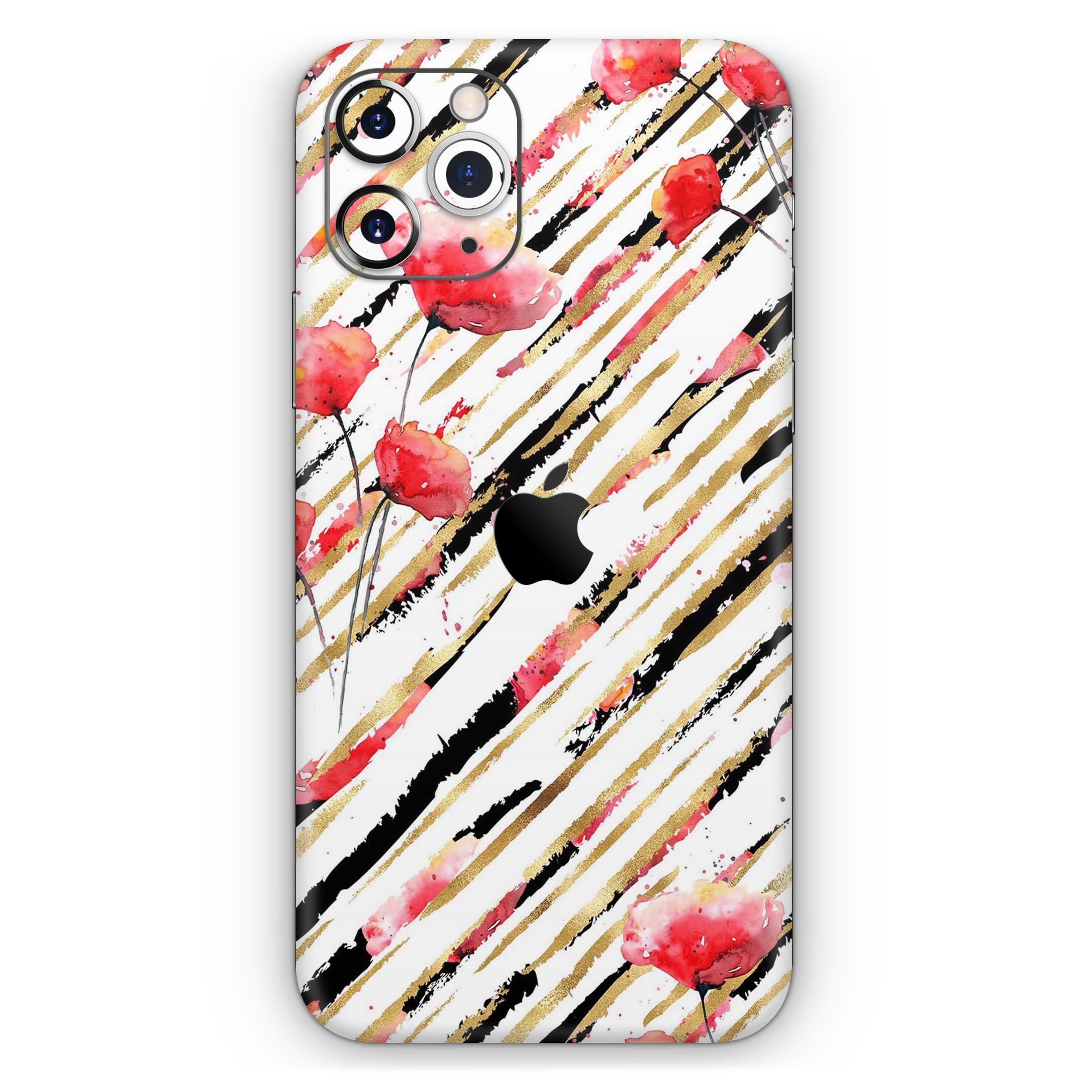 Karamfila Watercolo Poppies V12 skin for Apple iPhone, featuring vibrant poppy design on premium vinyl.